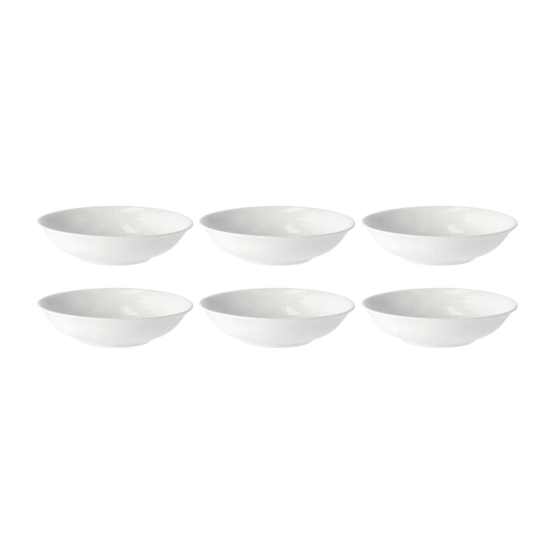 스웨디시 그레이스 딥플레이트 19 cm, 6팩 snow (white),  Rörstrand