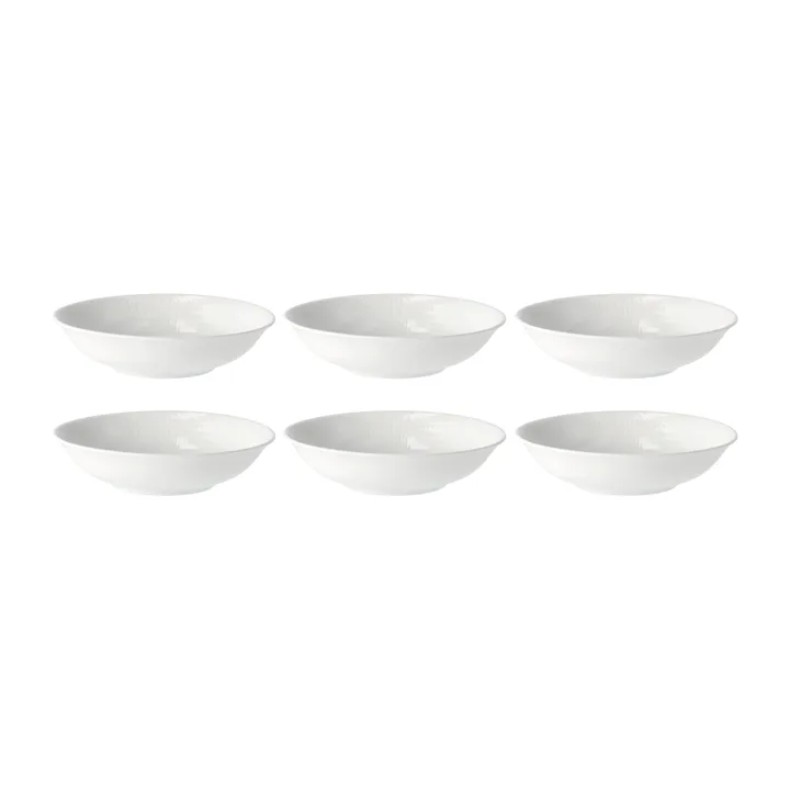 스웨디시 그레이스 딥플레이트 19 cm, 6팩 snow (white) - Rörstrand