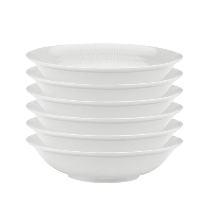 스웨디시 그레이스 딥플레이트 19 cm, 6팩 snow (white),  Rörstrand