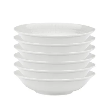 스웨디시 그레이스 딥플레이트 19 cm, 6팩 snow (white) - Rörstrand