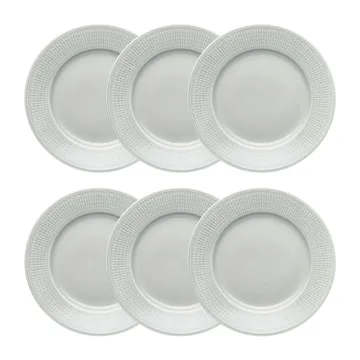 스웨디시 그레이스 접시 21 cm 6팩 Mist (grey) - Rörstrand