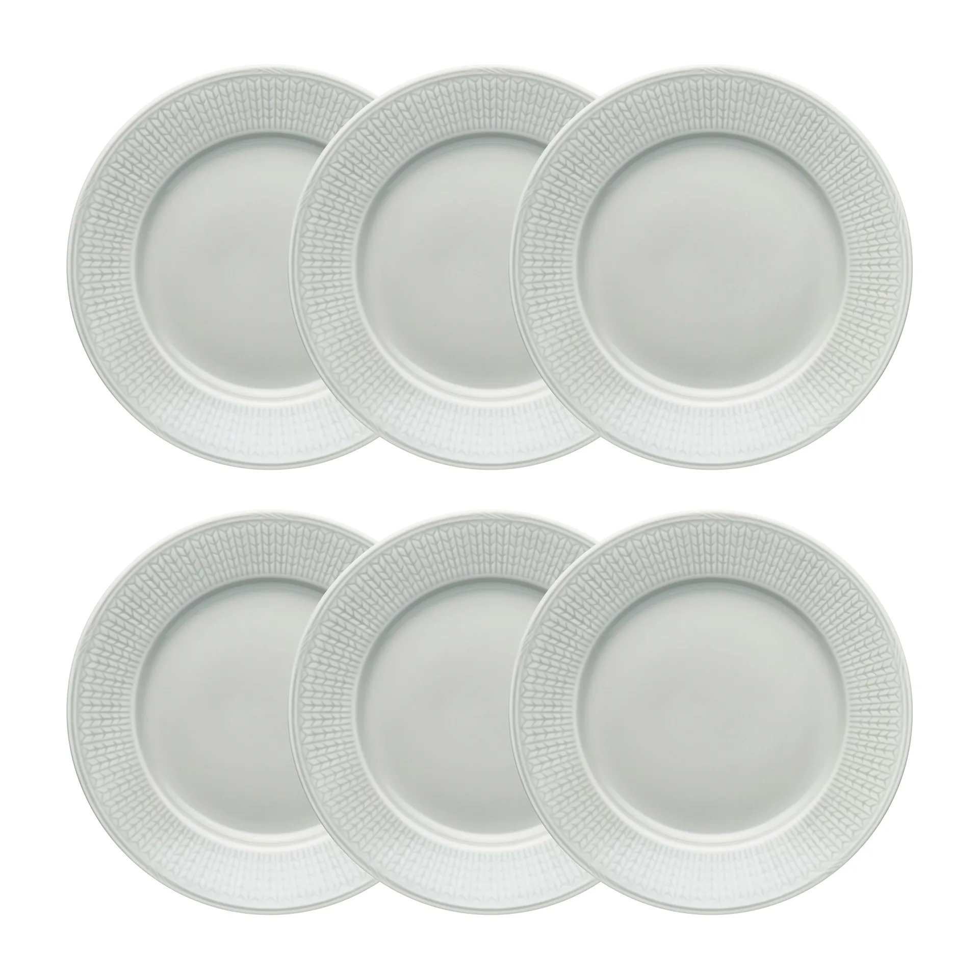 스웨디시 그레이스 접시 21 cm 6팩 Mist (grey) Rörstrand | 로스트란드