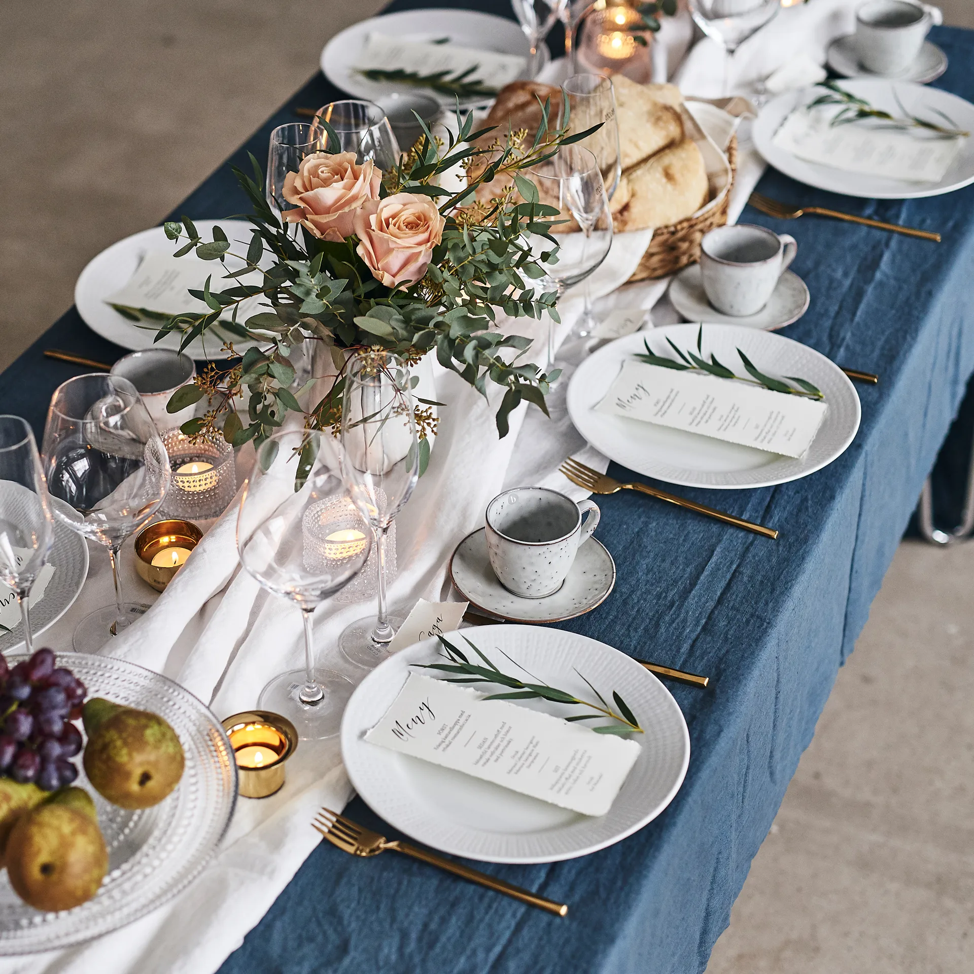 스웨디시 그레이스 접시 21 cm, 6팩 snow (white) Rörstrand | 로스트란드