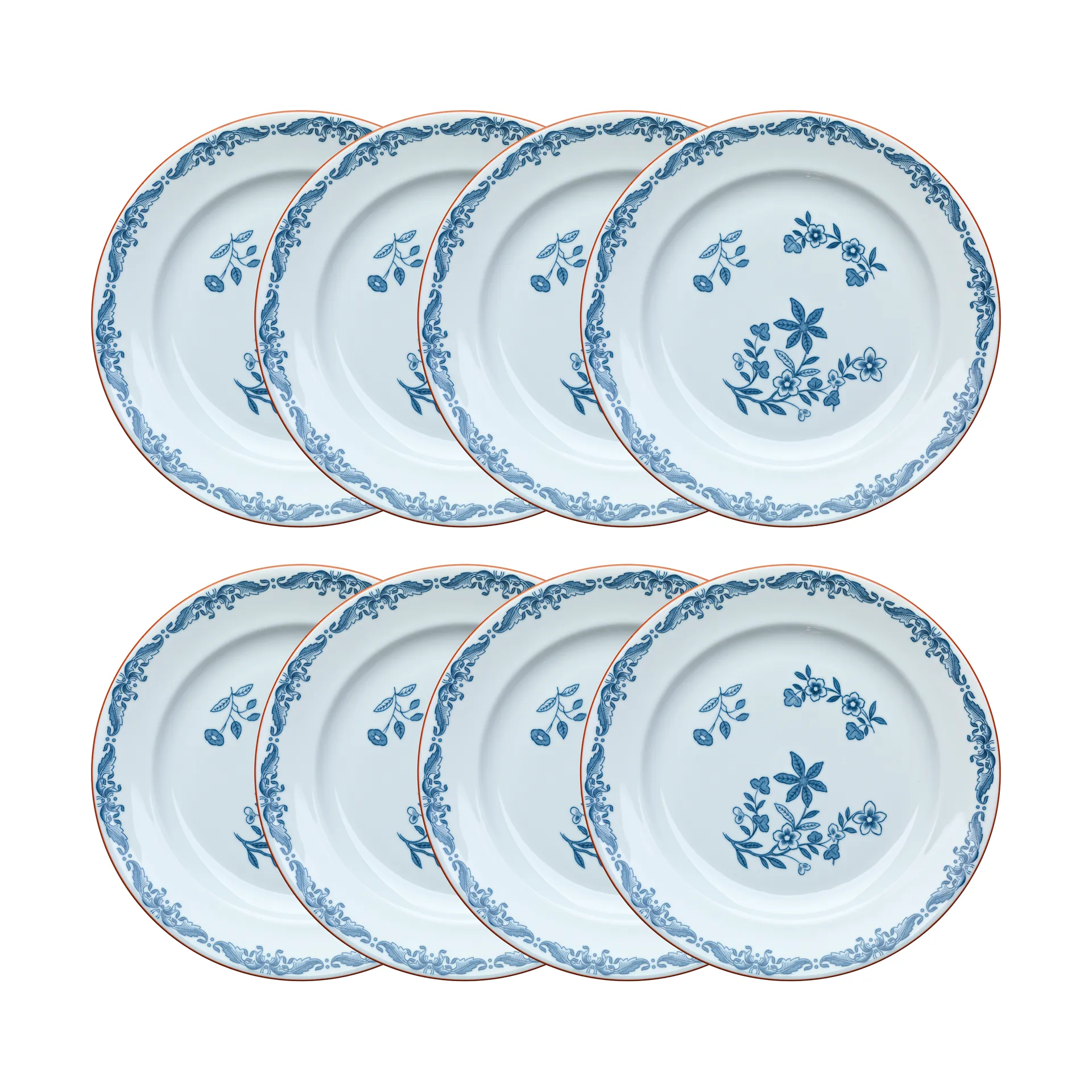 오스틴디아 플레이트 Ø21 cm 8개 세트 - Blue,  Rörstrand