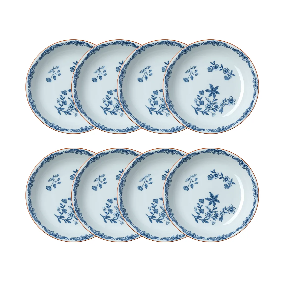오스틴디아 딥 플레이트 Ø22 cm 8개 세트 - Blue,  Rörstrand