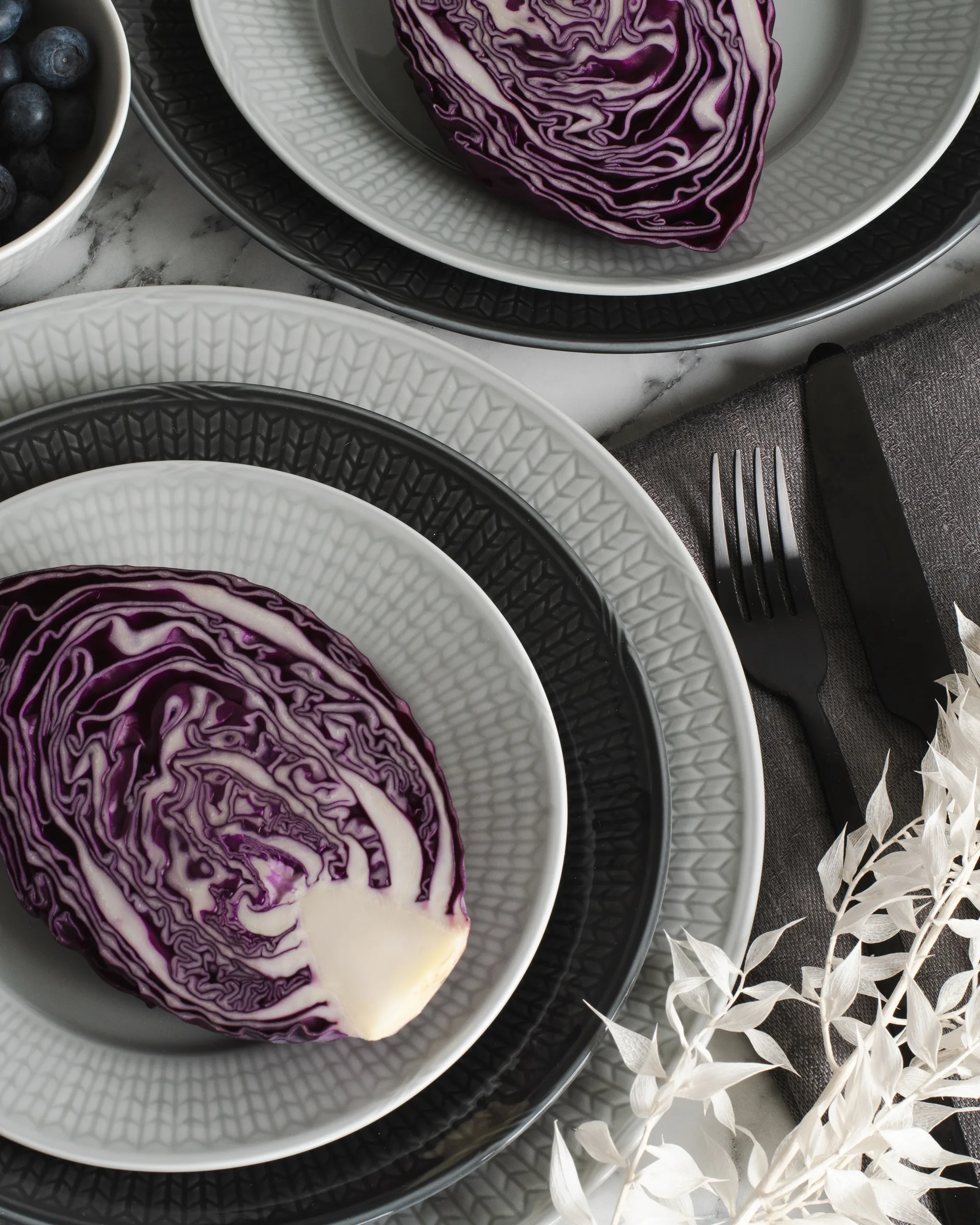 스웨디시 그레이스 접시 Ø24 cm, Mist (grey) Rörstrand | 로스트란드