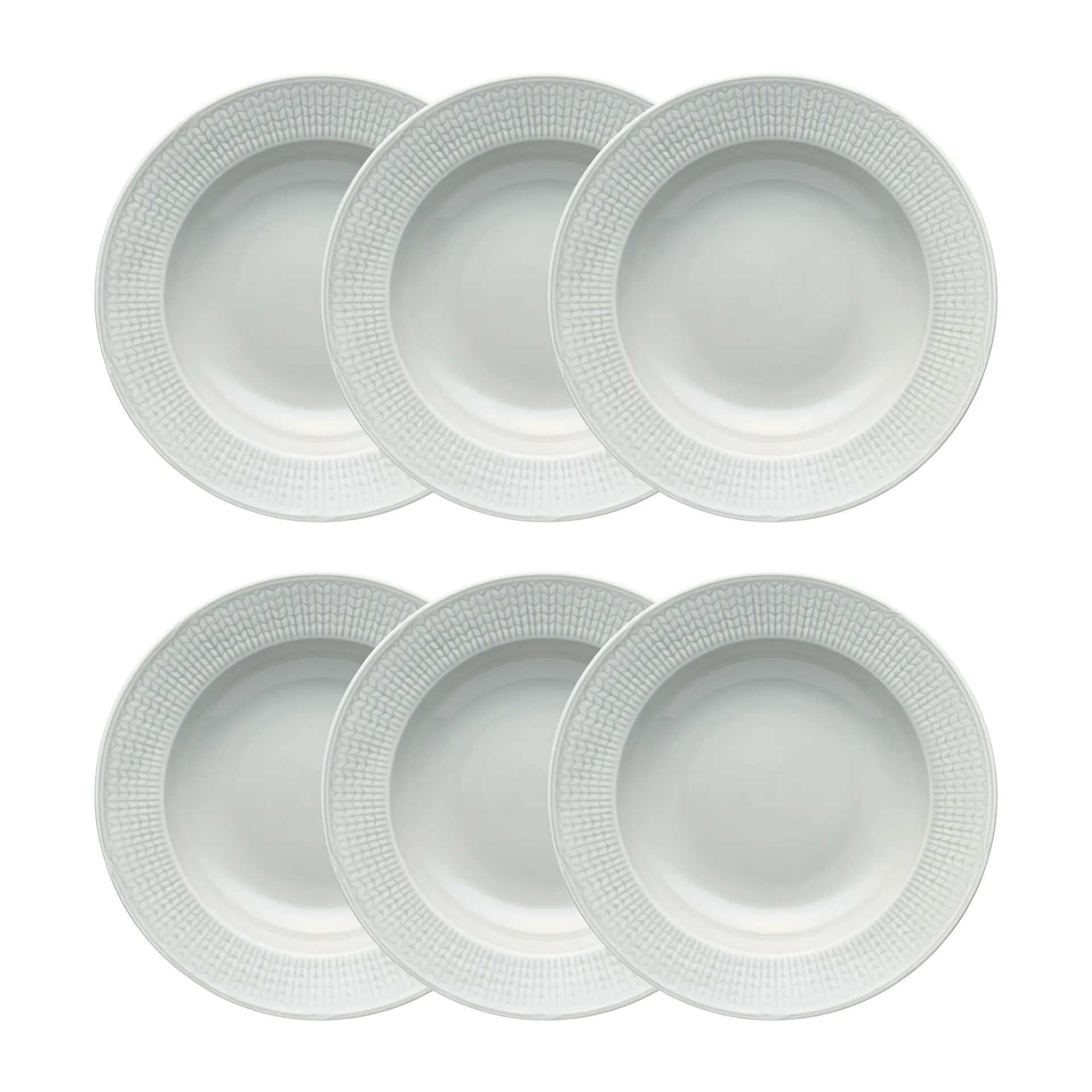 스웨디시 그레이스 딥플레이트 25 cm 6팩 Mist(grey),  Rörstrand