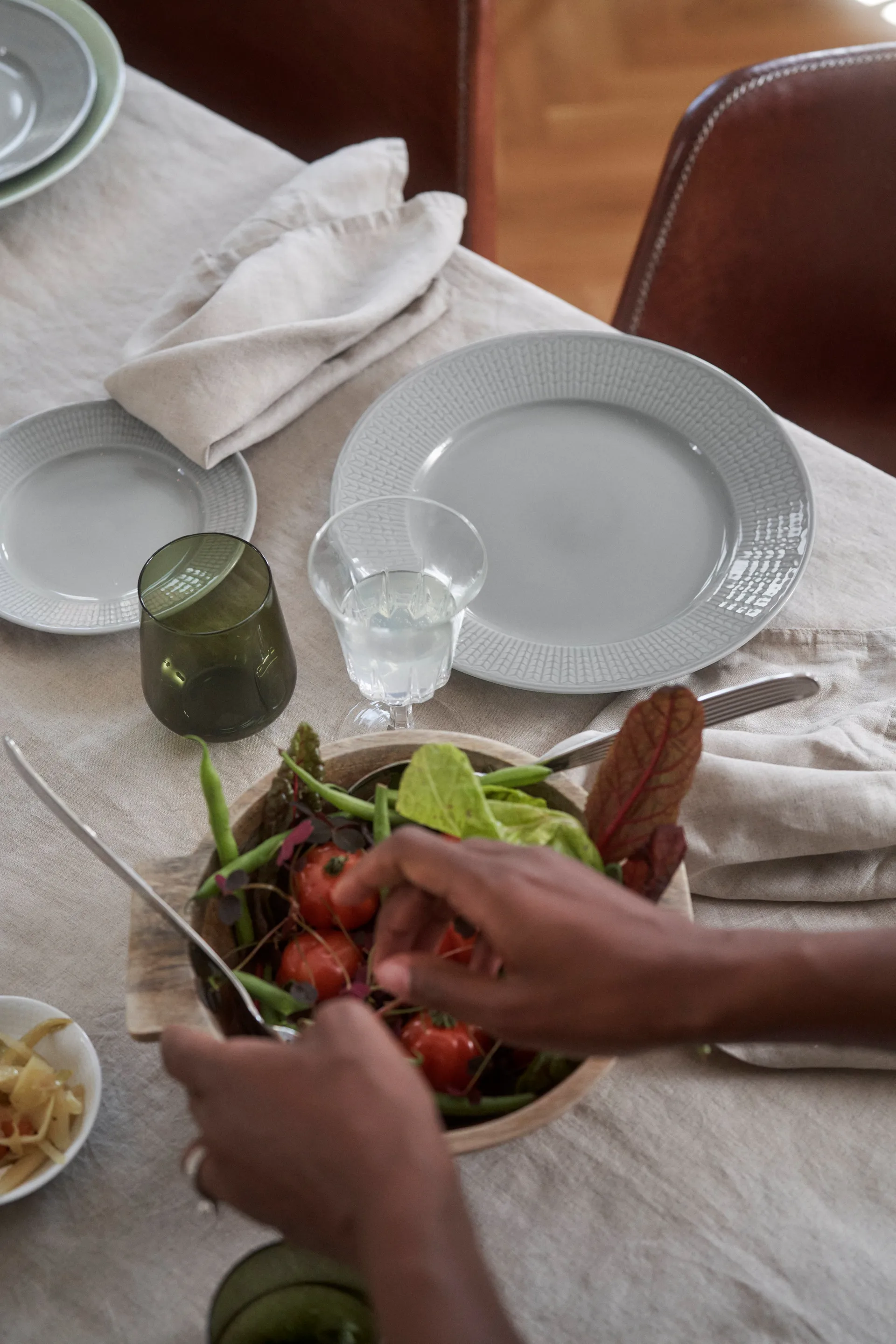 스웨디시 그레이스 딥플레이트 25 cm 6팩 Mist(grey),  Rörstrand