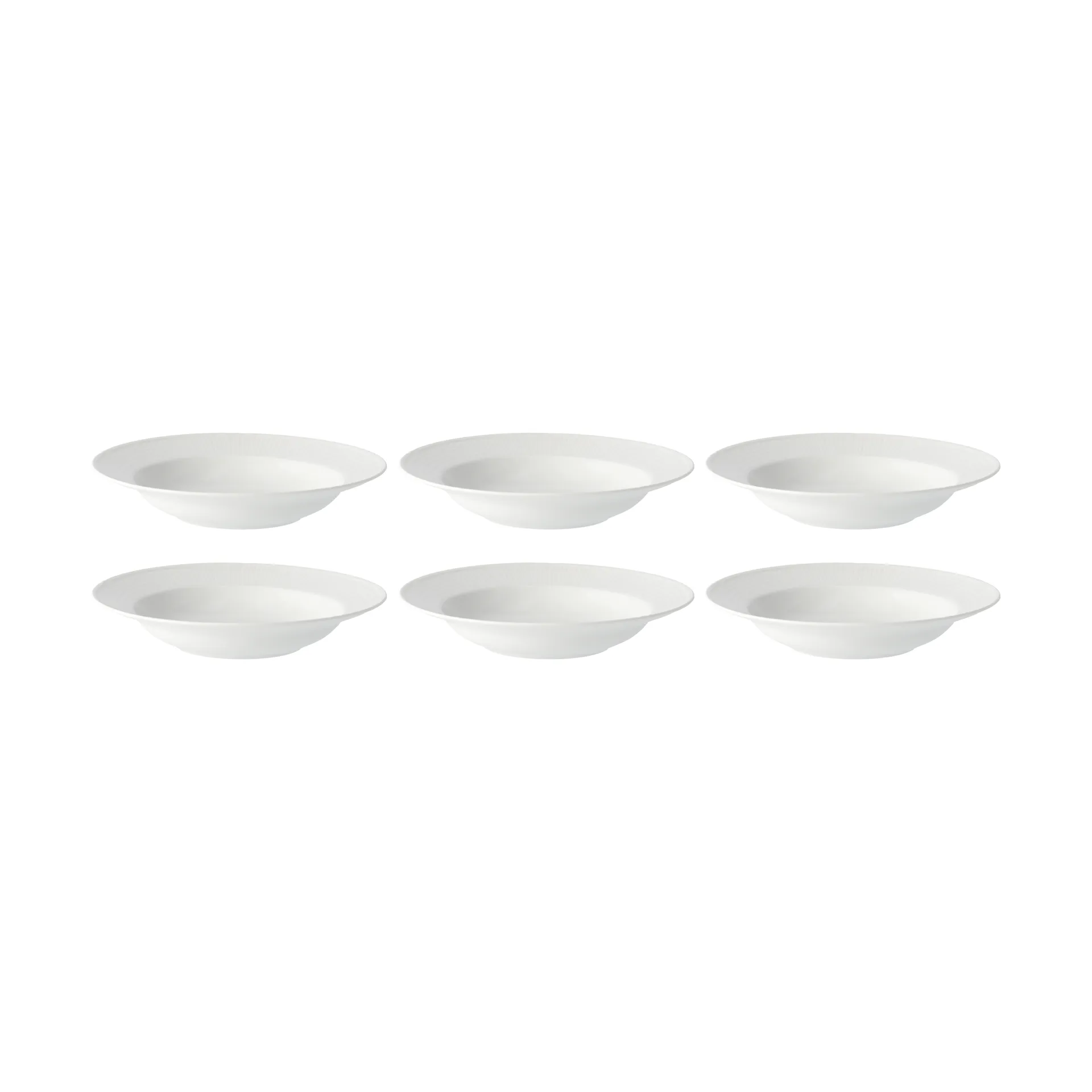 스웨디시 그레이스 딥플레이트 25 cm, 6팩 snow (white),  Rörstrand