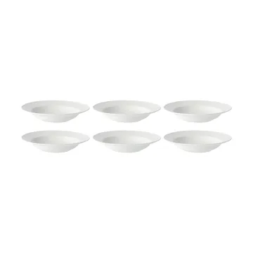 스웨디시 그레이스 딥플레이트 25 cm, 6팩 snow (white) - Rörstrand