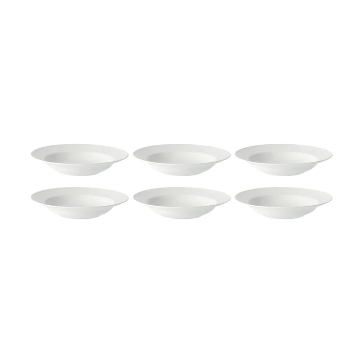 스웨디시 그레이스 딥플레이트 25 cm, 6팩 snow (white) - Rörstrand