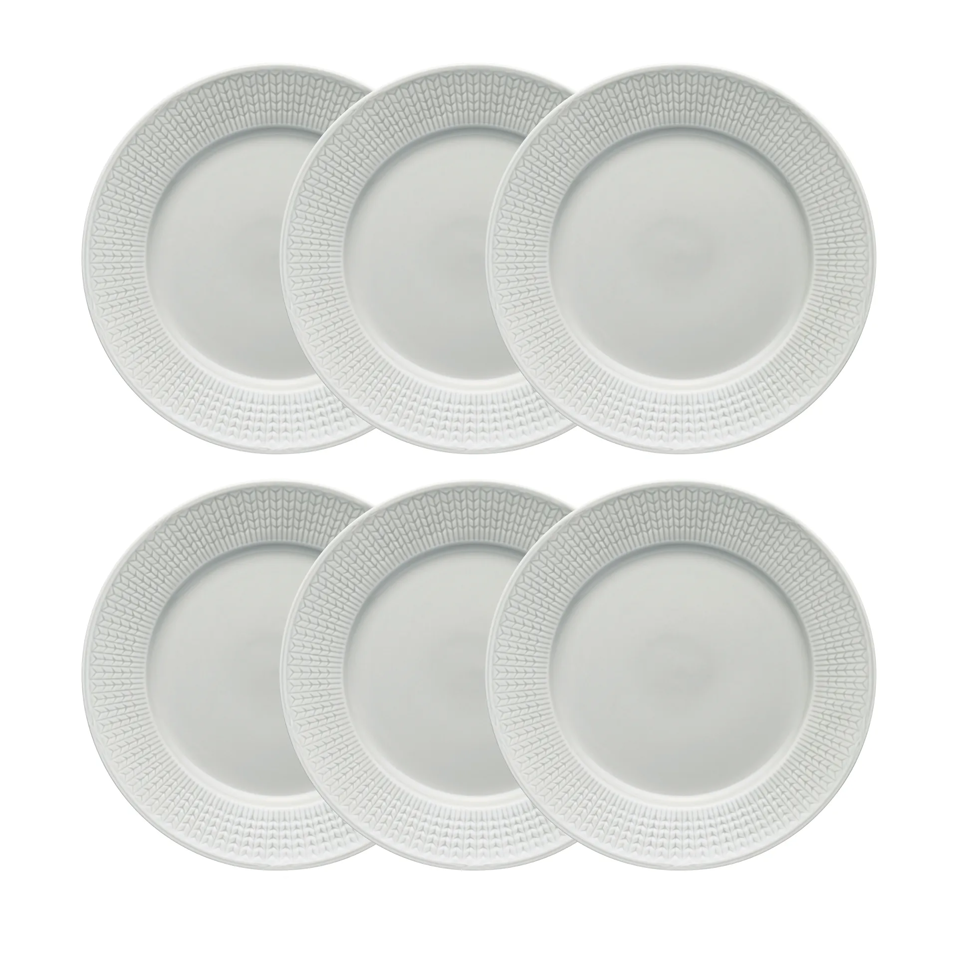 스웨디시 그레이스 접시 27 cm 6팩 Mist (grey),  Rörstrand
