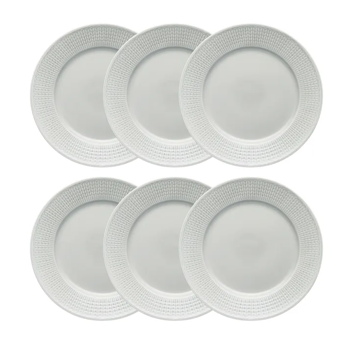 스웨디시 그레이스 접시 27 cm 6팩 Mist (grey) - Rörstrand