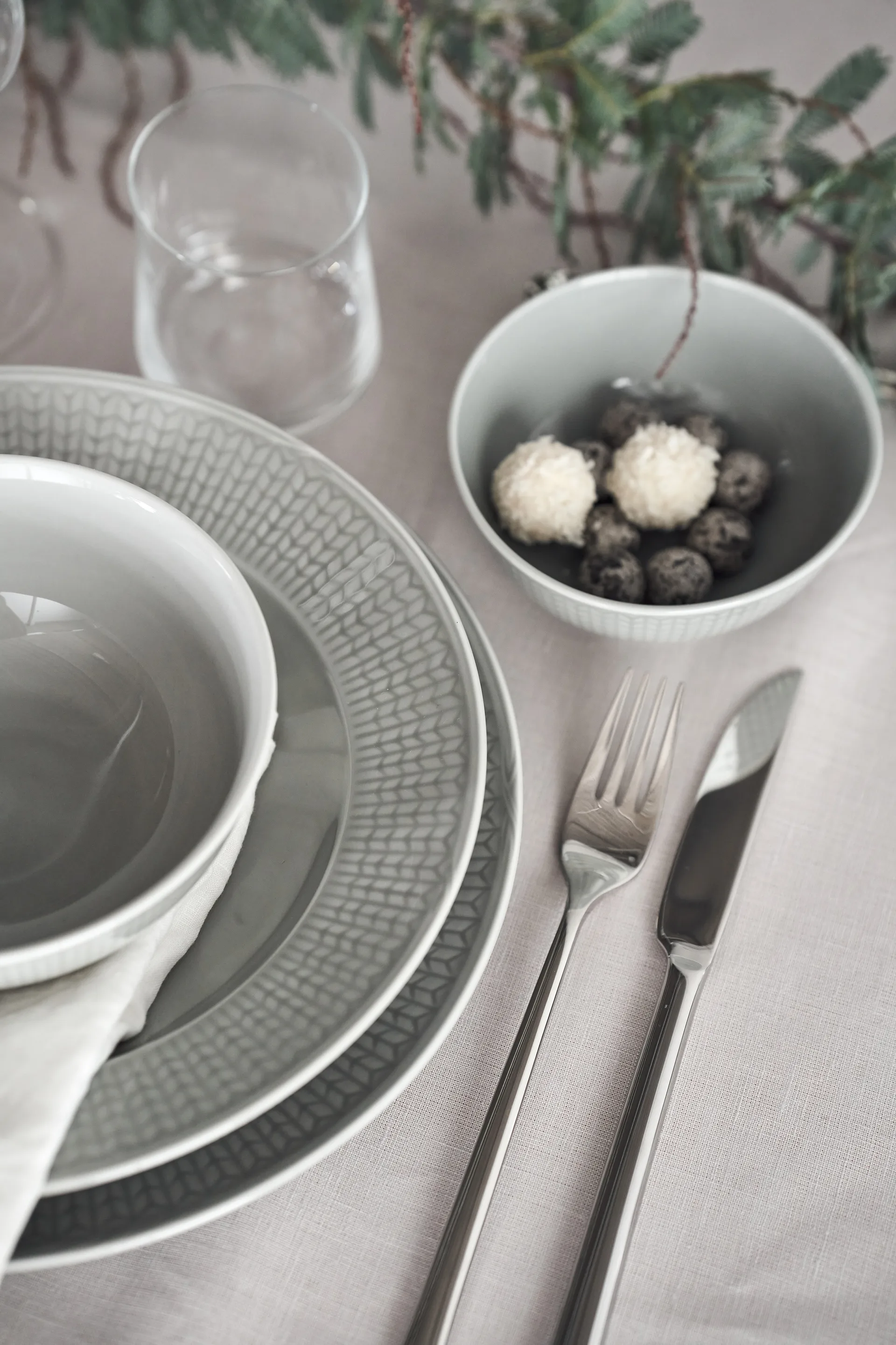 스웨디시 그레이스 접시 27 cm 6팩 Mist (grey) Rörstrand | 로스트란드