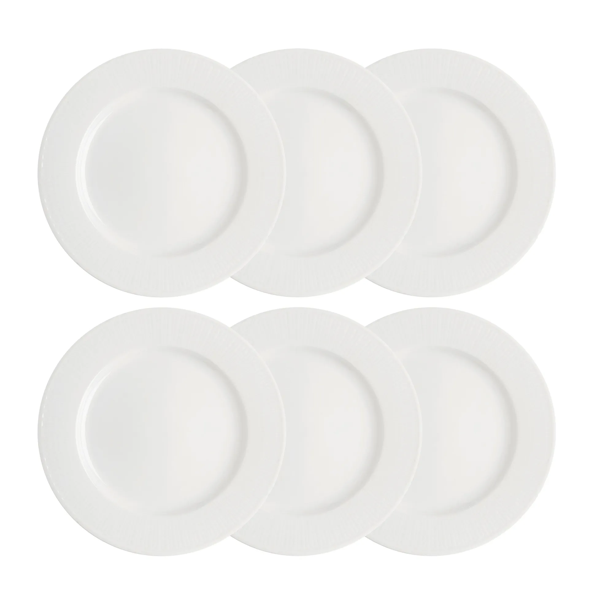 스웨디시 그레이스 접시 27 cm 6팩 snow (white) Rörstrand | 로스트란드