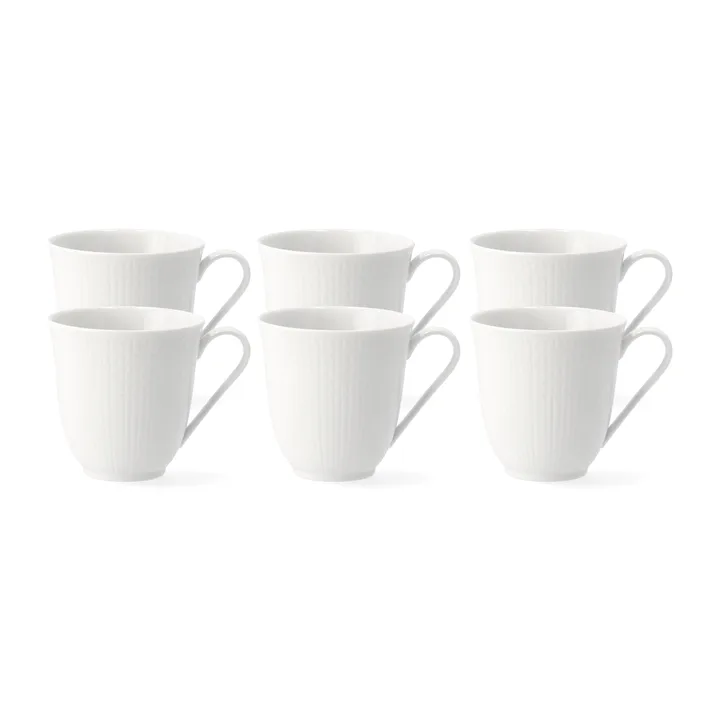 스웨디시 그레이스 머그 30 cl, 6팩 snow (white) - Rörstrand
