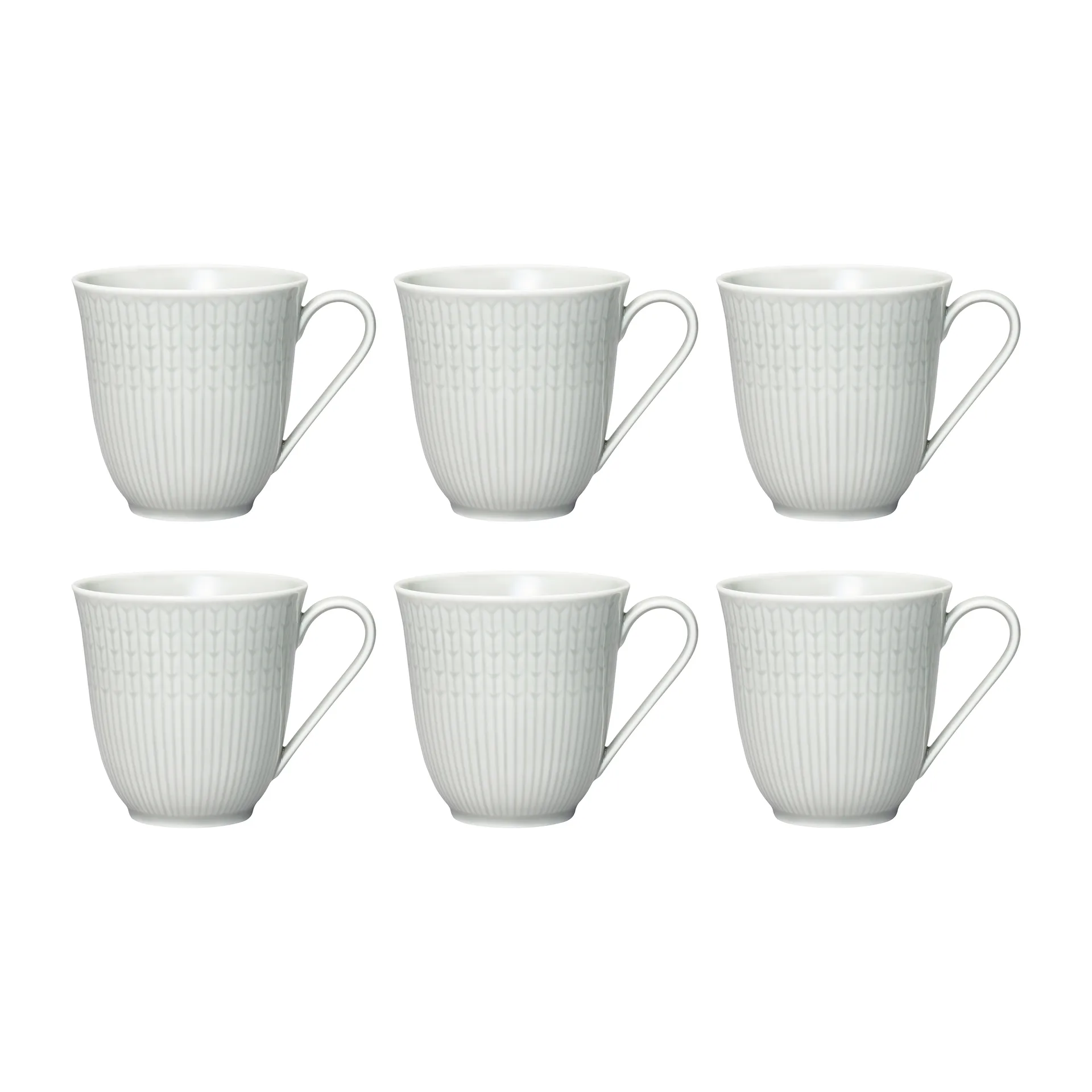 스웨디시 그레이스 머그 6팩 Mist (grey),  Rörstrand