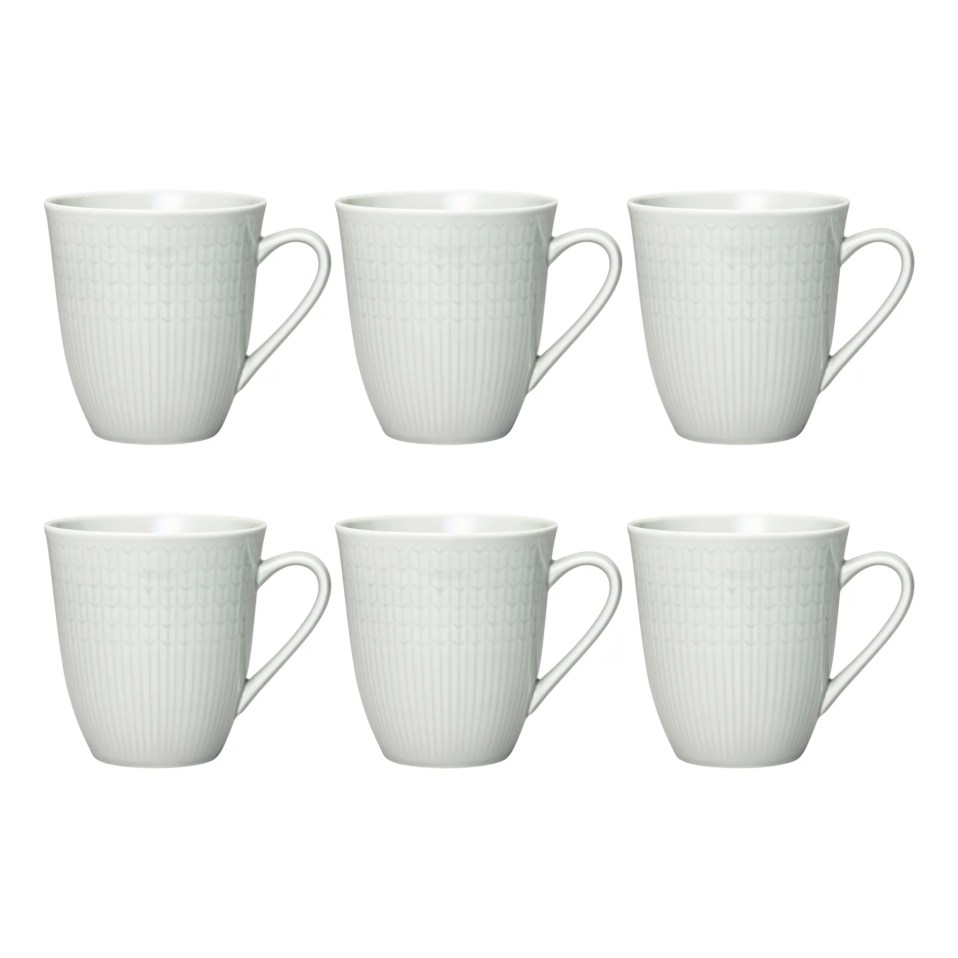 스웨디시 그레이스 머그 라지 6팩 Mist (grey),  Rörstrand