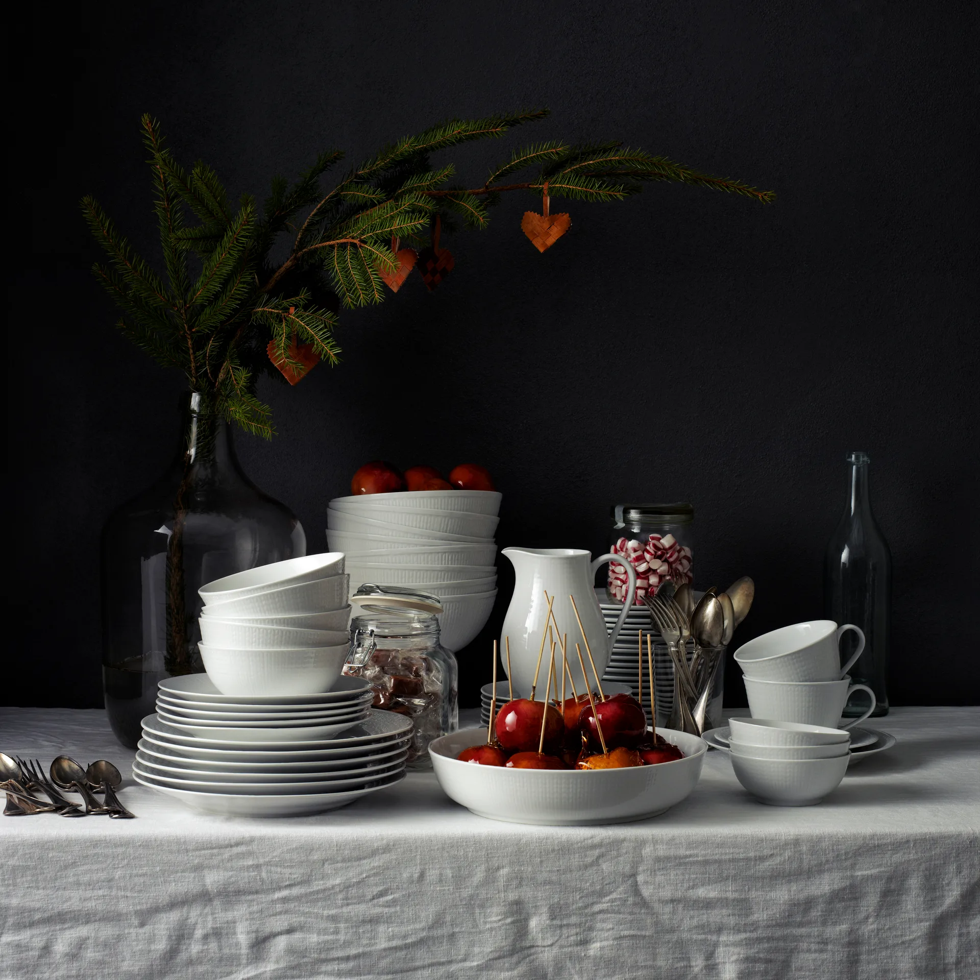 스웨디시 그레이스 스타터 세트 스노우, 8 pcs Rörstrand | 로스트란드