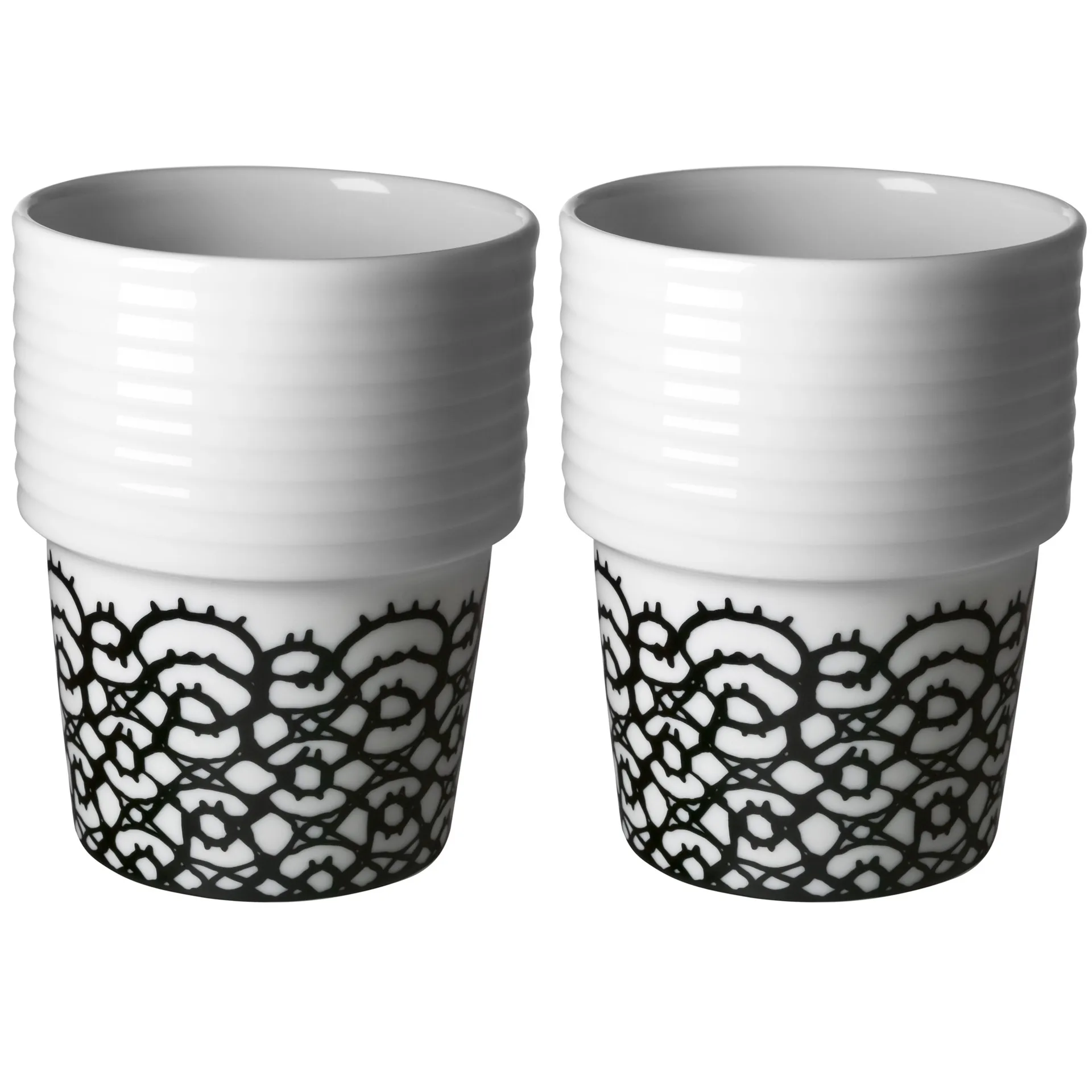 필리파 케이 머그, black tip 2개 세트 Rörstrand | 로스트란드