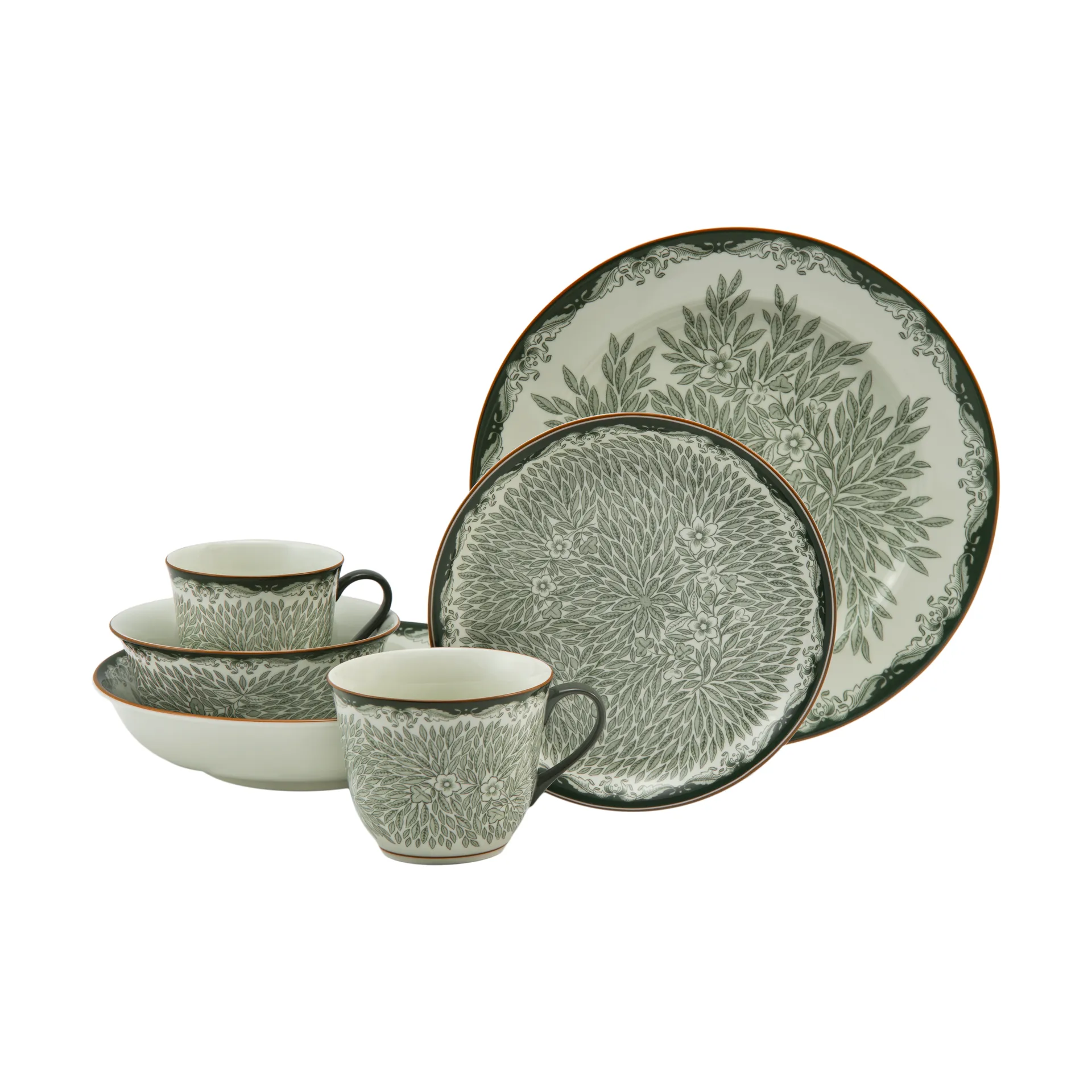 Ostindia Floris 접시 Ø20 cm, Green Rörstrand | 로스트란드