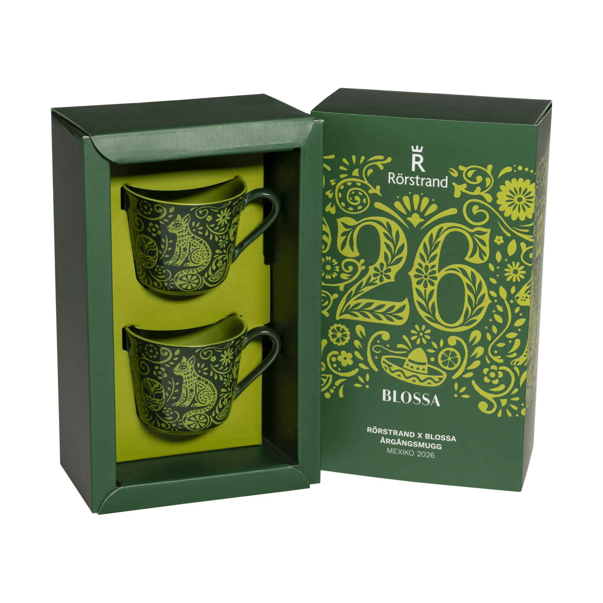 Rörstrand Blossa 컵, Green, 14 cl, 2-pack Rörstrand | 로스트란드