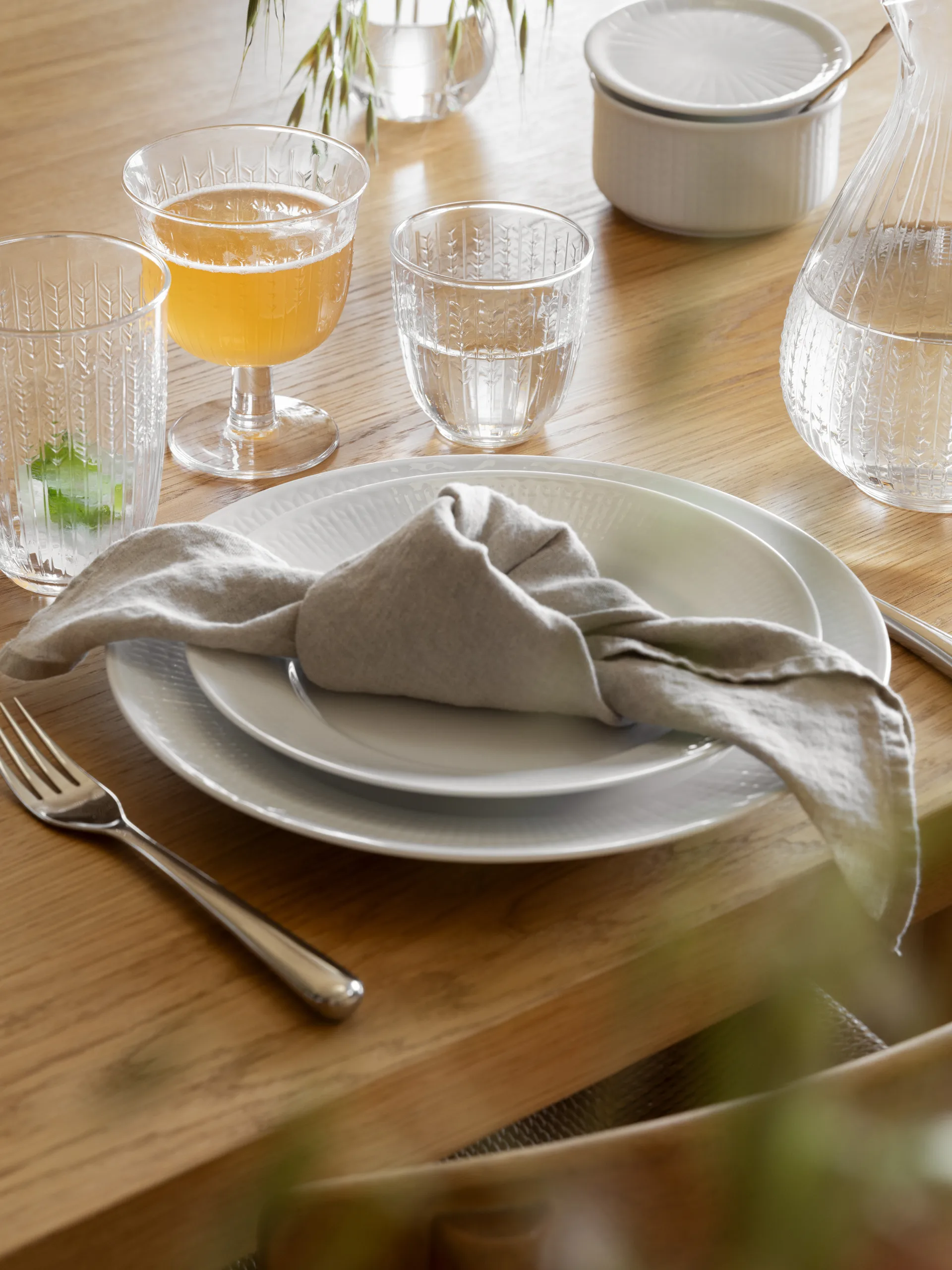 스웨디시 그레이스 스토리지 병 로우 S 0.3 L, Snow Rörstrand | 로스트란드