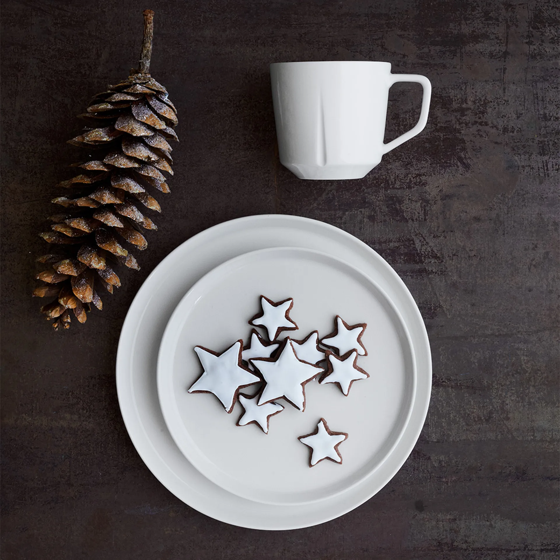 그랑크뤼 에센셜 런치 접시 Ø20.5 4개 세트, White Rosendahl | 로젠달 코펜하겐