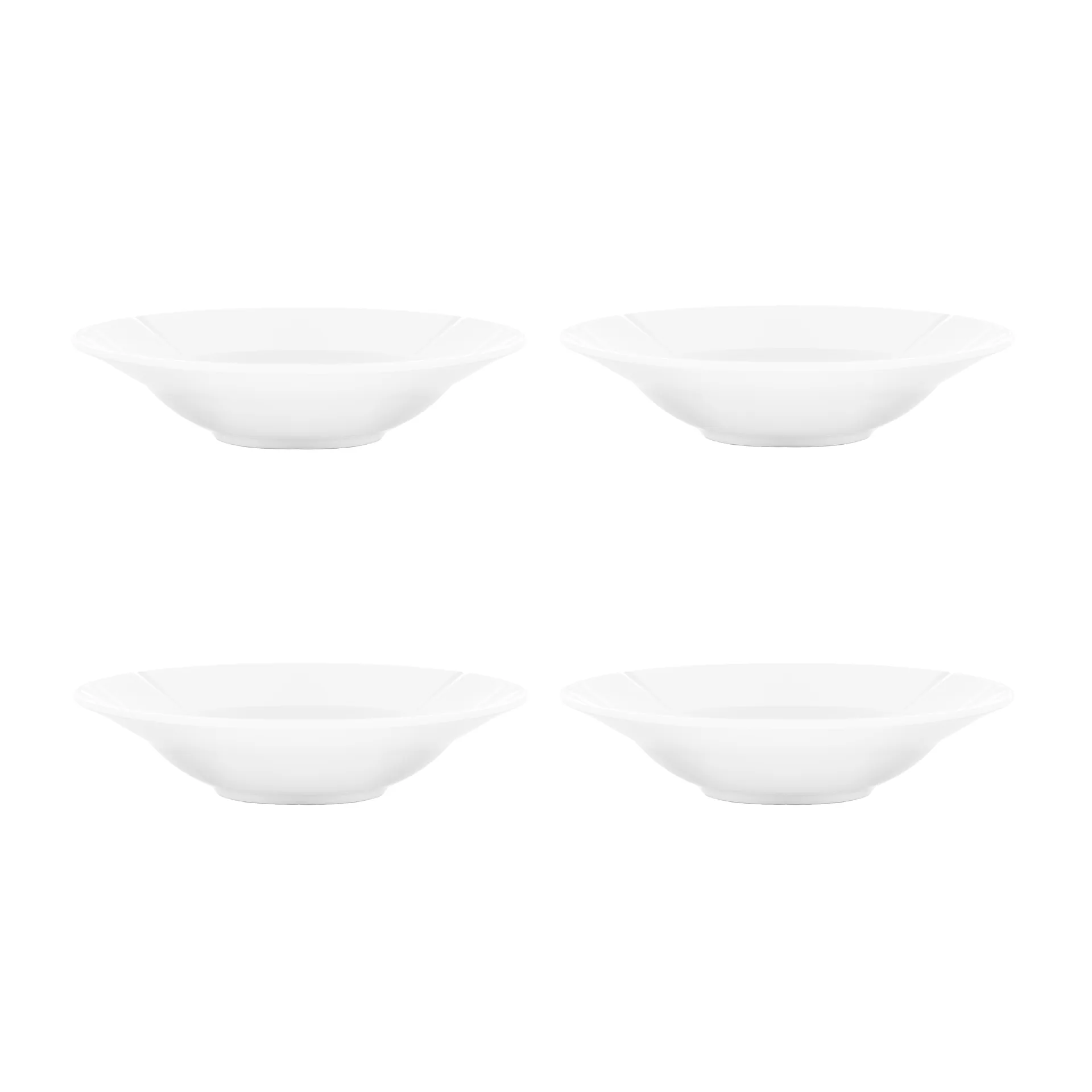 그랑크뤼 딥플레이트 Ø25 cm 4개 세트, White Rosendahl | 로젠달 코펜하겐