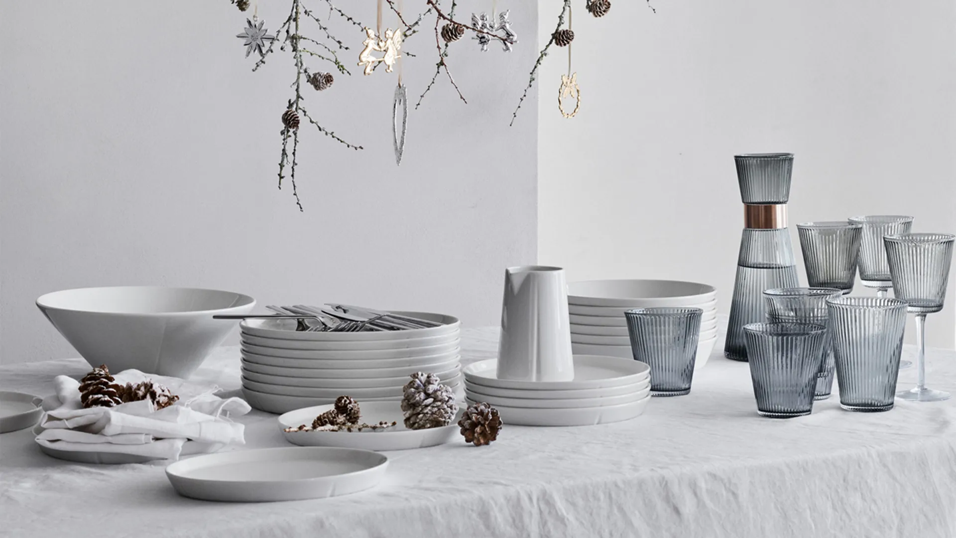 그랑크뤼 에센셜 디너 접시 Ø25 cm 4개 세트, White Rosendahl | 로젠달 코펜하겐