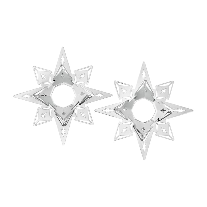 카렌 블릭센 캔들 커프 스타 3 cm 2개 세트 - Silver plated - Rosendahl | 로젠달 코펜하겐