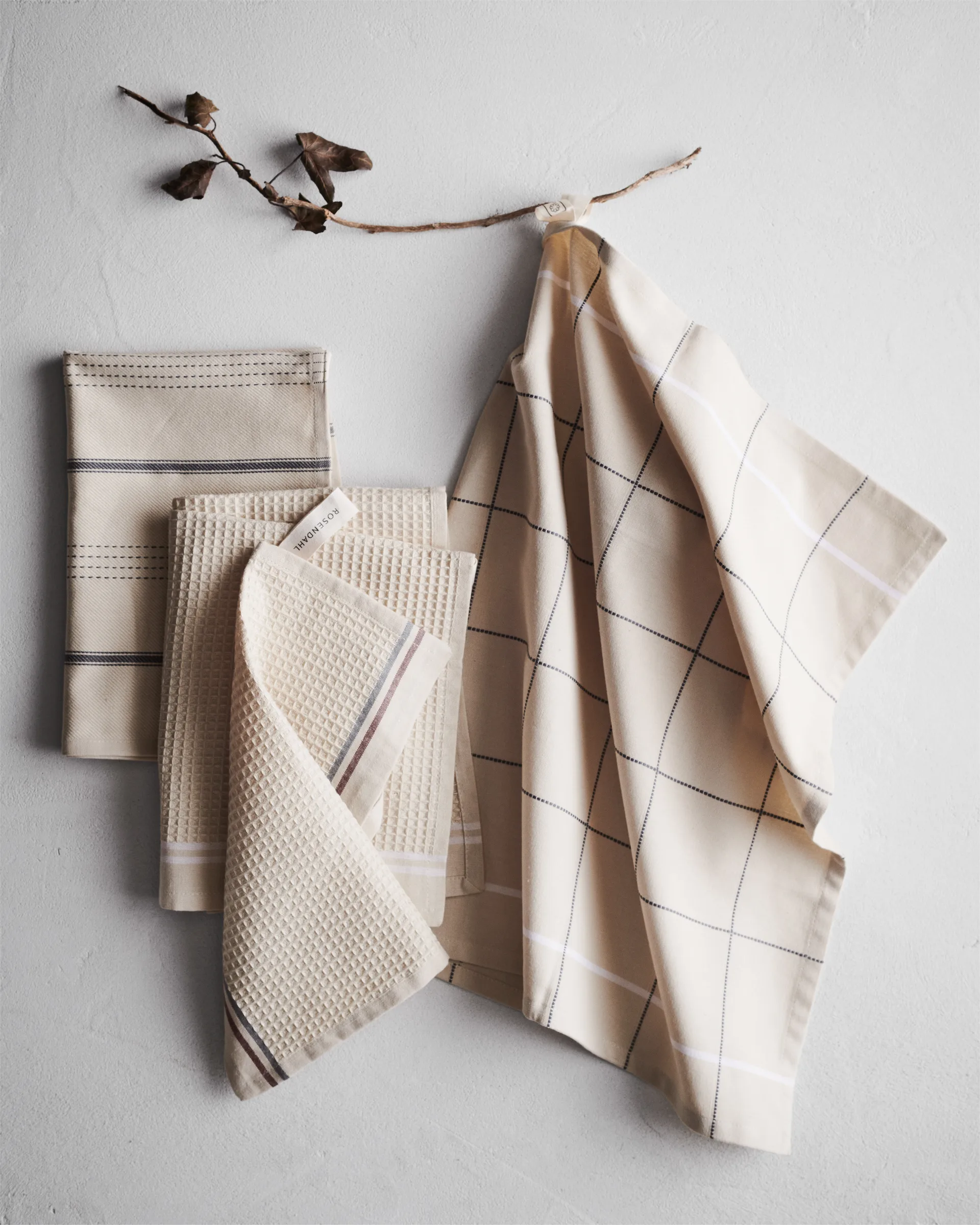 델타 디시클로스 30x30 cm 3개 세트, Sand Rosendahl | 로젠달 코펜하겐