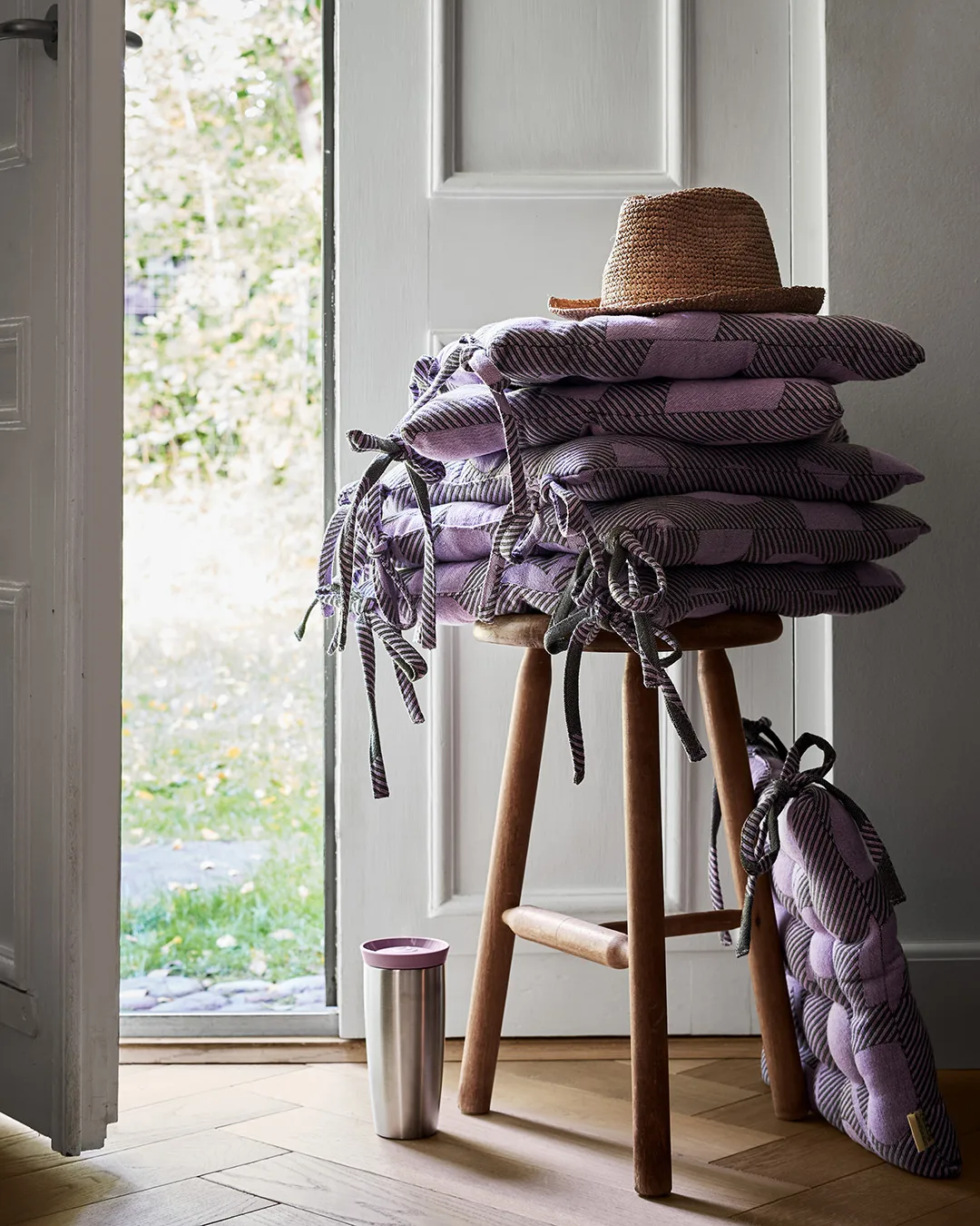 아웃도어 네이처 시트 쿠션 40x40 cm, Green-lavender Rosendahl | 로젠달 코펜하겐