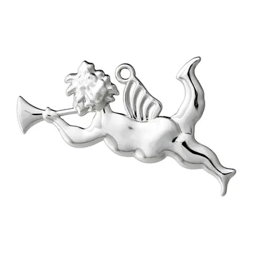 카렌 블릭센 트럼펫 엔젤 행잉 크리스마스 소품 6.5 cm - Silver plated - Rosendahl | 로젠달 코펜하겐
