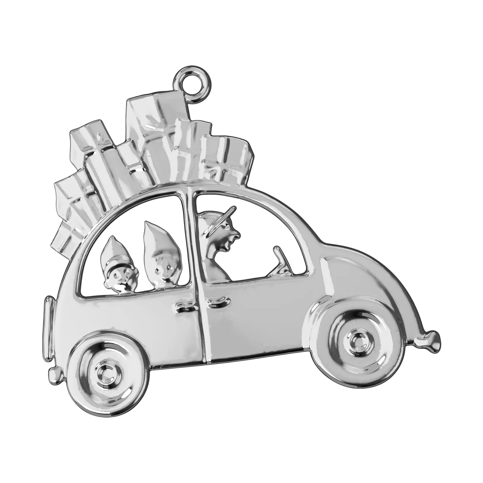 카렌 블릭센 크리스마스 카 오너먼트 6.5 cm, Silver-plated Rosendahl | 로젠달 코펜하겐