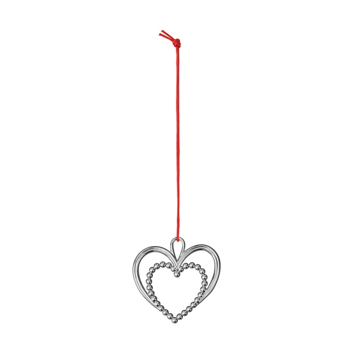 카렌 블릭센 펄 하트 크리스마스 오너먼트 6.5 cm, Silver-plated Rosendahl | 로젠달 코펜하겐