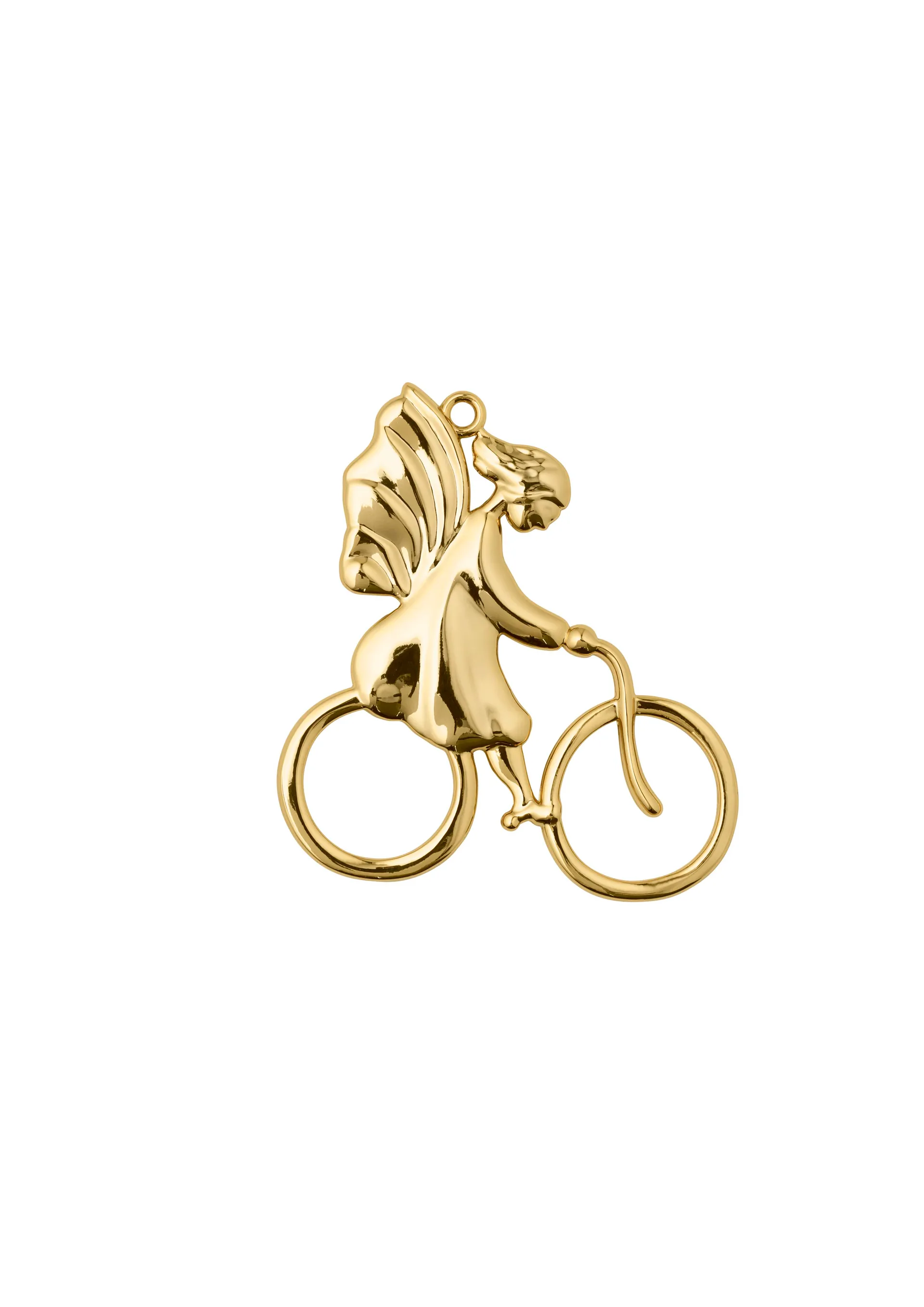 카렌 블릭센 크리스마스 데코레이션 엔젤 온 바이시클, Gold Rosendahl | 로젠달 코펜하겐