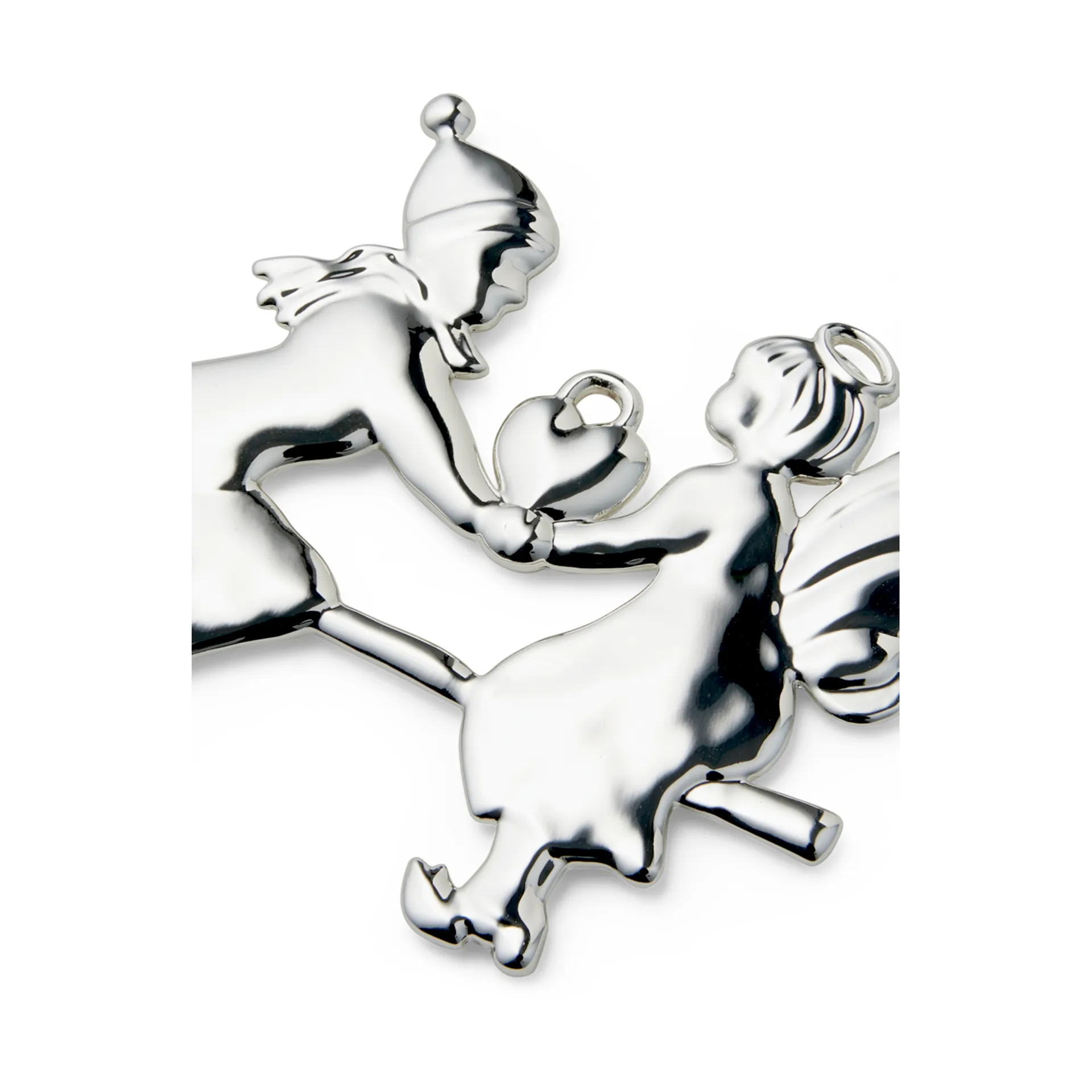 Karen Blixen 엔젤 온 gungbräda 행잉 크리스마스 데코레이션, Silver plated Rosendahl | 로젠달 코펜하겐