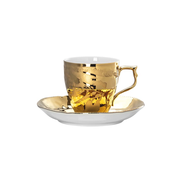 헤리티지 미다스 에스프레소 컵과 컵 받침 - white-gold - Rosenthal | 로젠탈