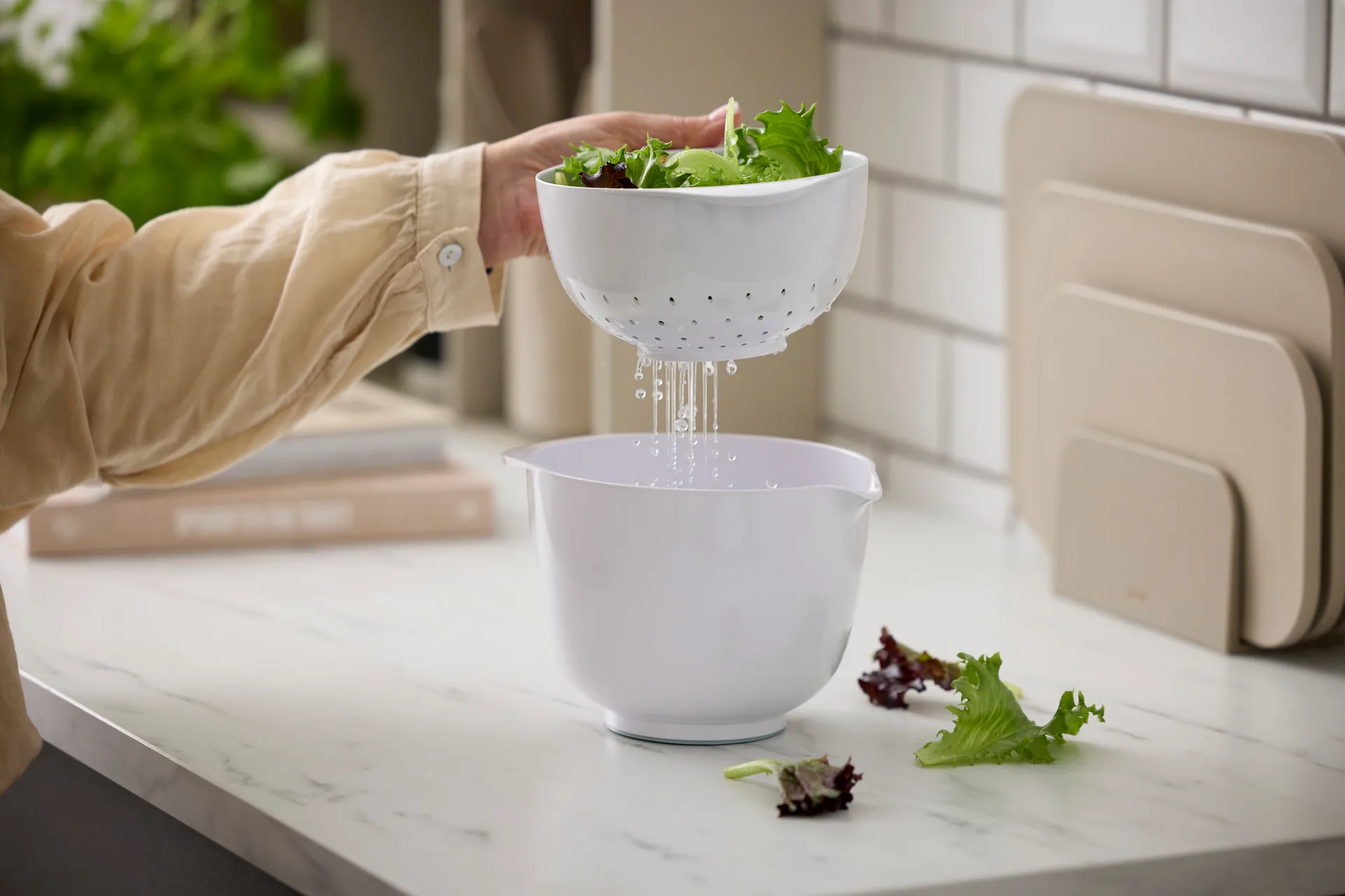 뉴 마그레드 보울(콜랜더 포함), White, 1.5 litres Rosti | 로스티