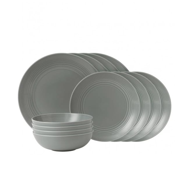 메이즈 디쉬 세트 12피스 - dark grey - Royal Doulton | 로얄덜튼