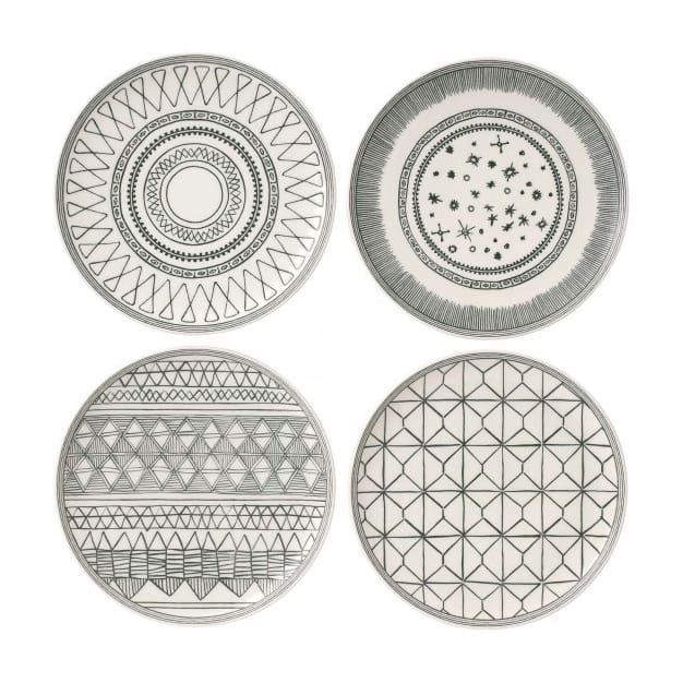 챠콜 그레이 디쉬 세트 4pcs, 4 parts Royal Doulton | 로얄덜튼