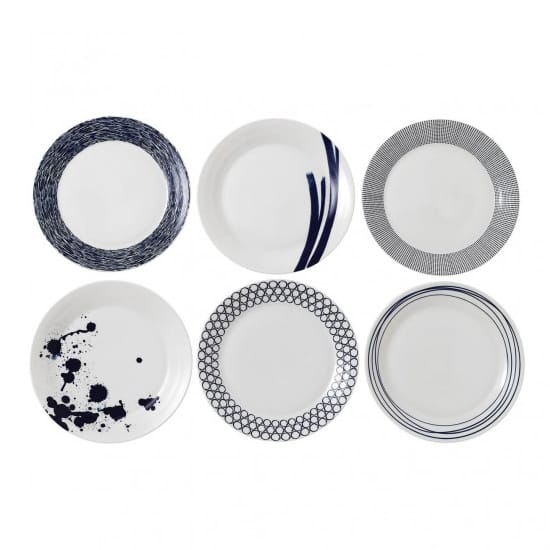 퍼시픽 플레이트 6pcs blues - 28 cm - Royal Doulton | 로얄덜튼