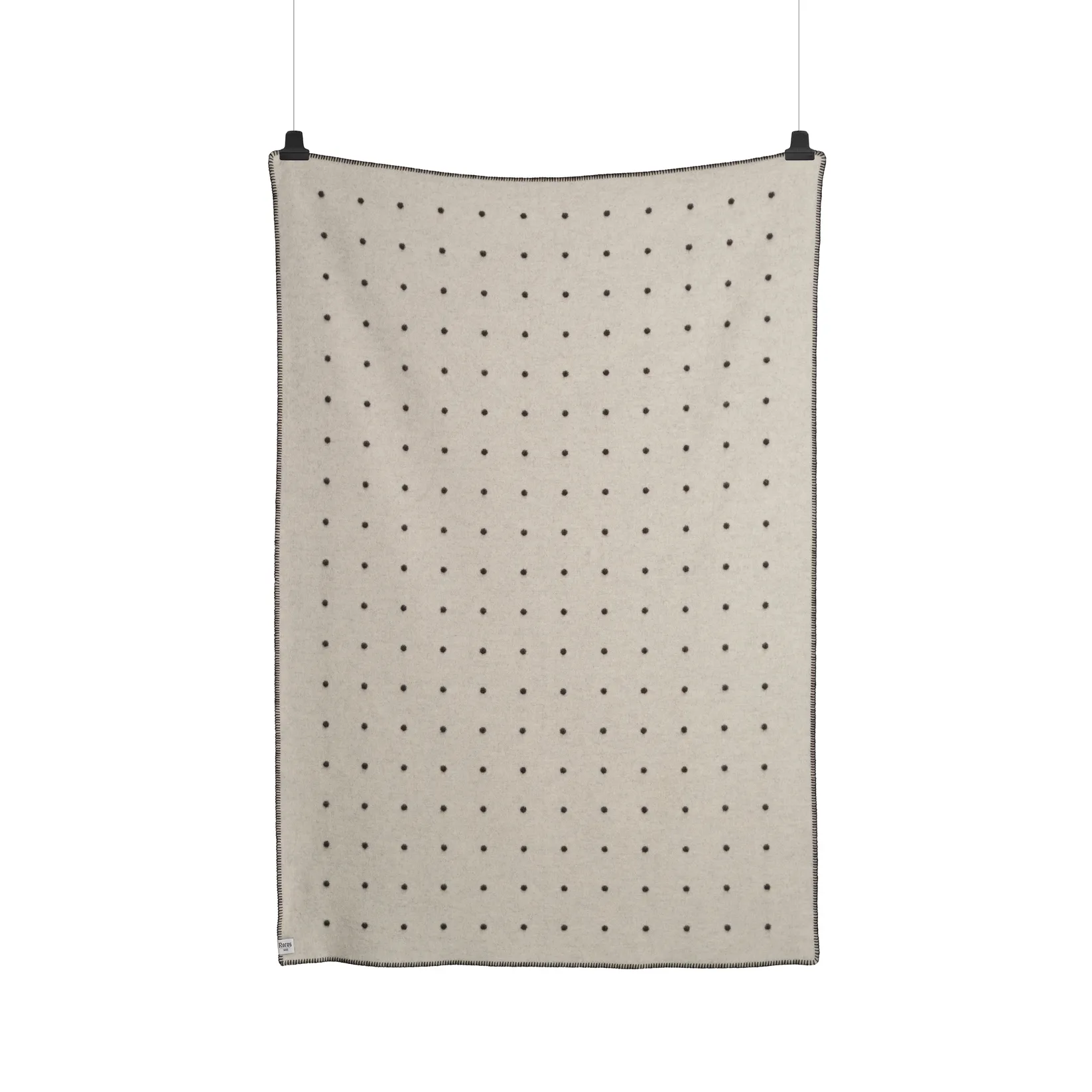 파스티유 담요 135x200 cm, Black and white Røros Tweed | 뢰로스 트위드