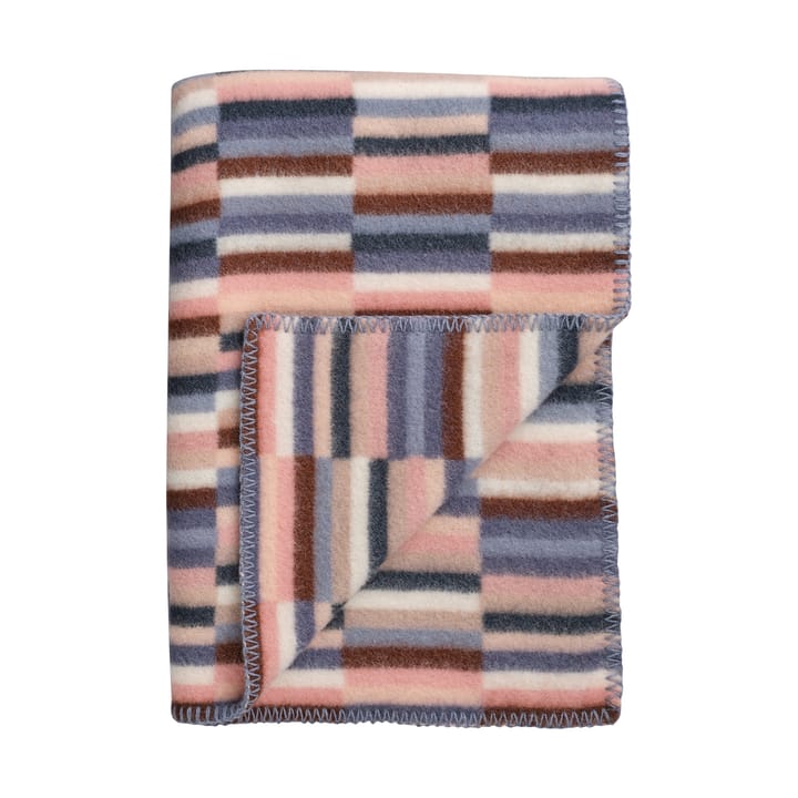 이��다 담요 135x200 cm, Pink blue Røros Tweed | 뢰로스 트위드