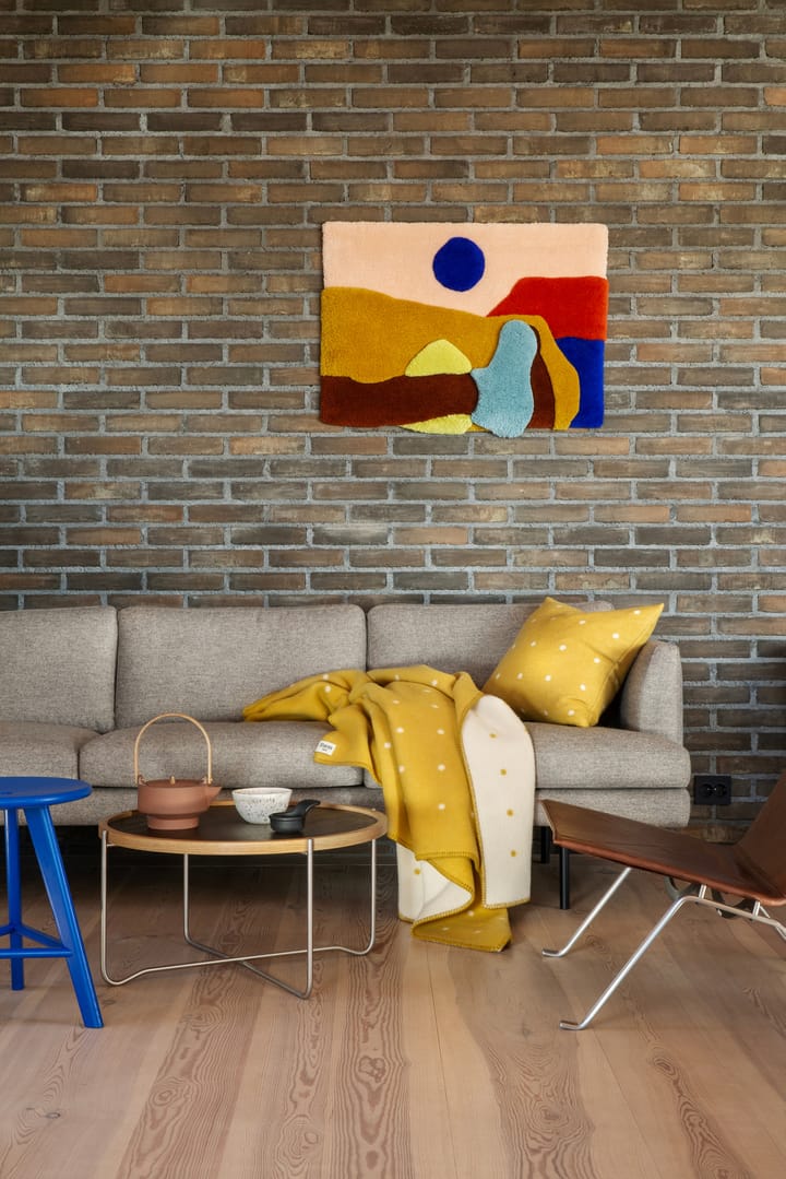 파스티�유 쿠션 50x50 cm, Sun yellow Røros Tweed | 뢰로스 트위드