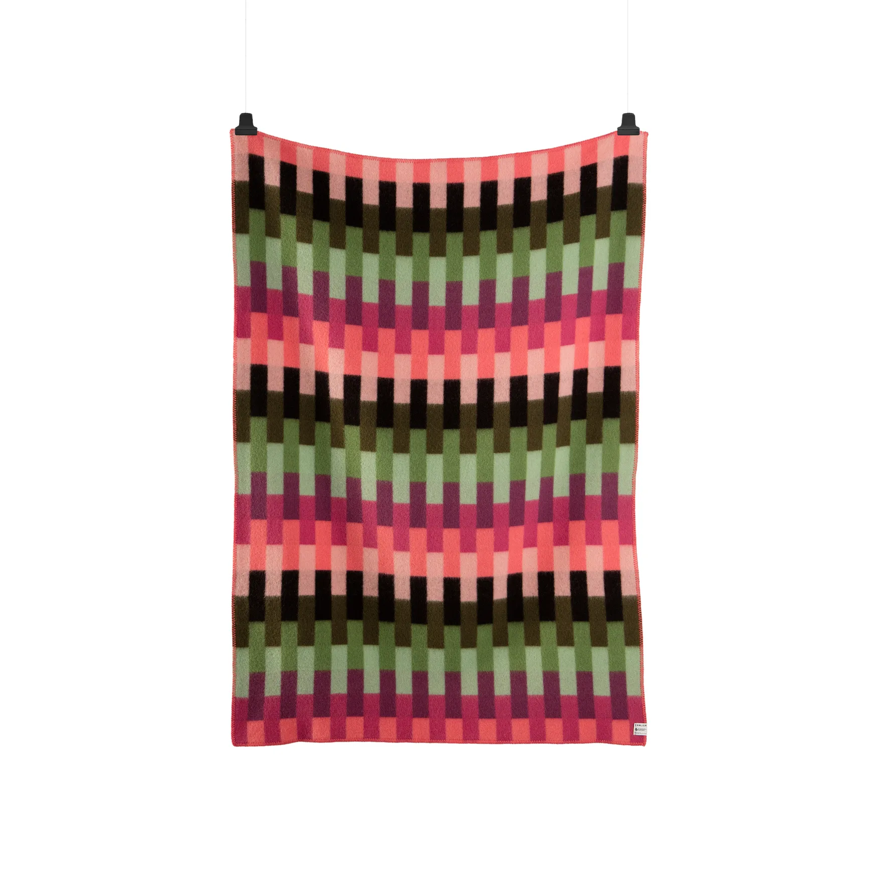 Åsmund 볼드 담요 135x200 cm, Pink-green Røros Tweed | 뢰로스 트위드