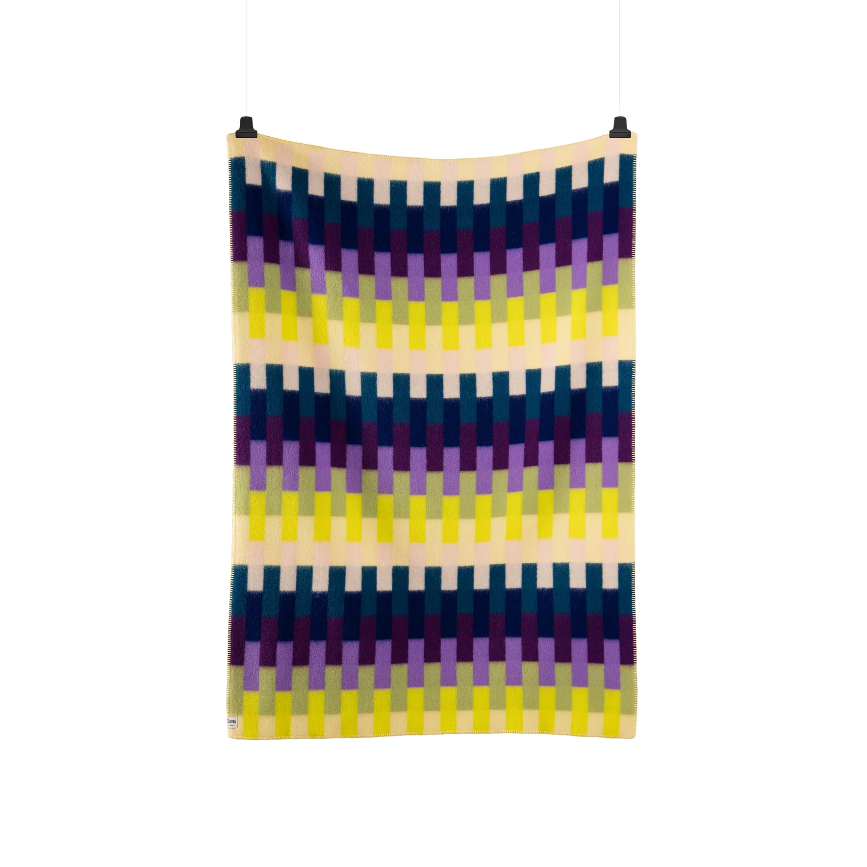 Åsmund 볼드 담요 135x200 cm, Yellow-blue Røros Tweed | 뢰로스 트위드