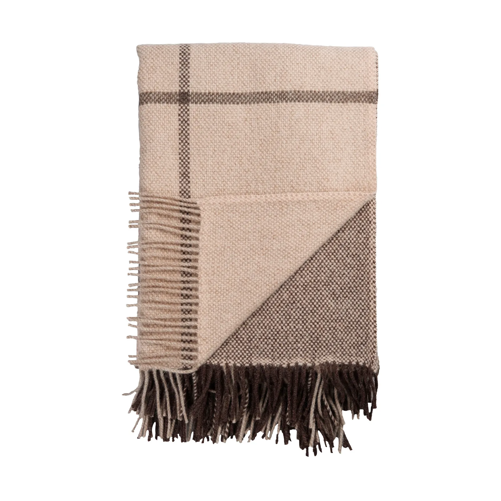 Filos 스로우 145x220 cm, Brown Røros Tweed | 뢰로스 트위드