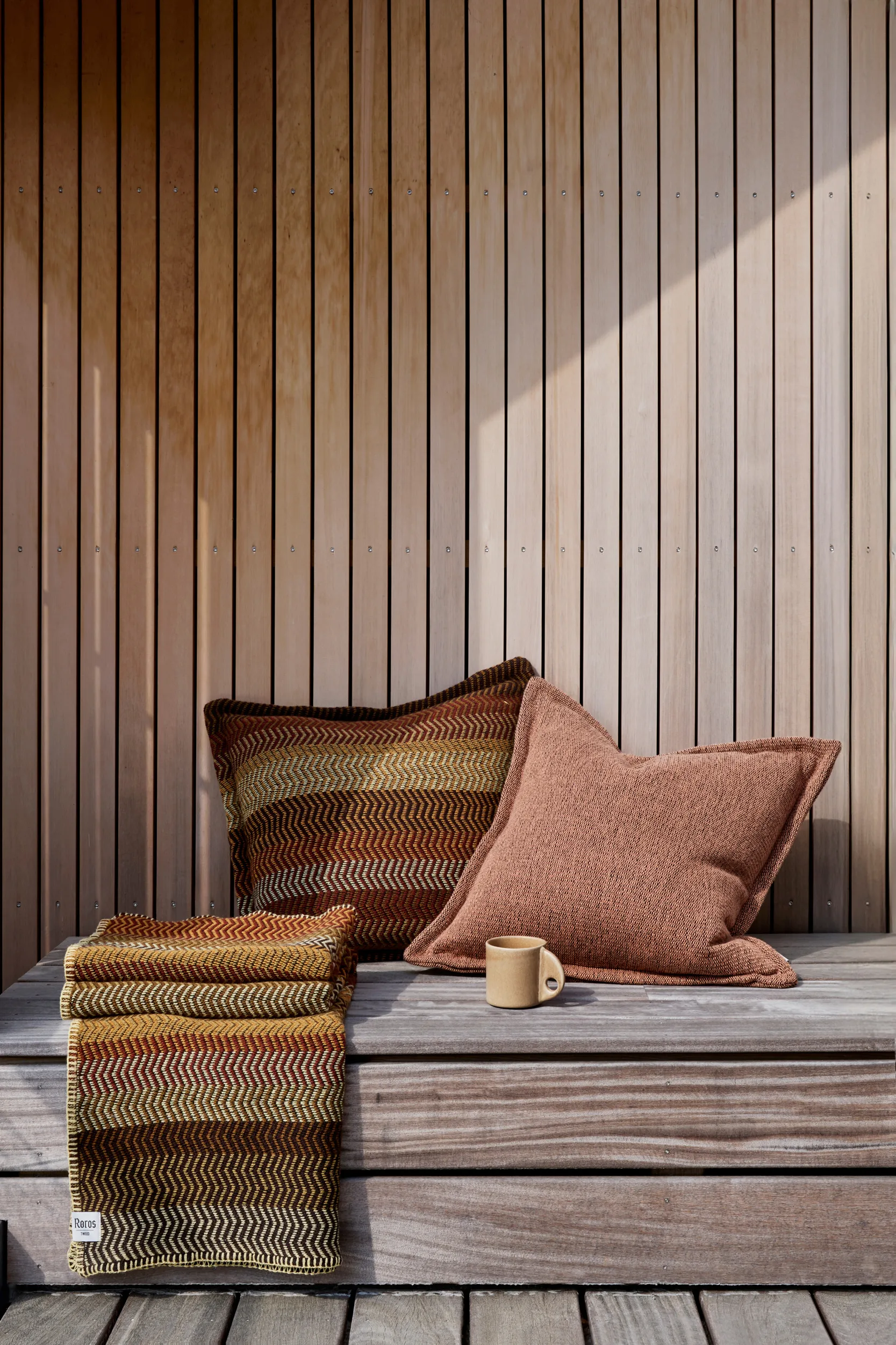 Fri 스로우 100x150 cm, Stubble field Røros Tweed | 뢰로스 트위드